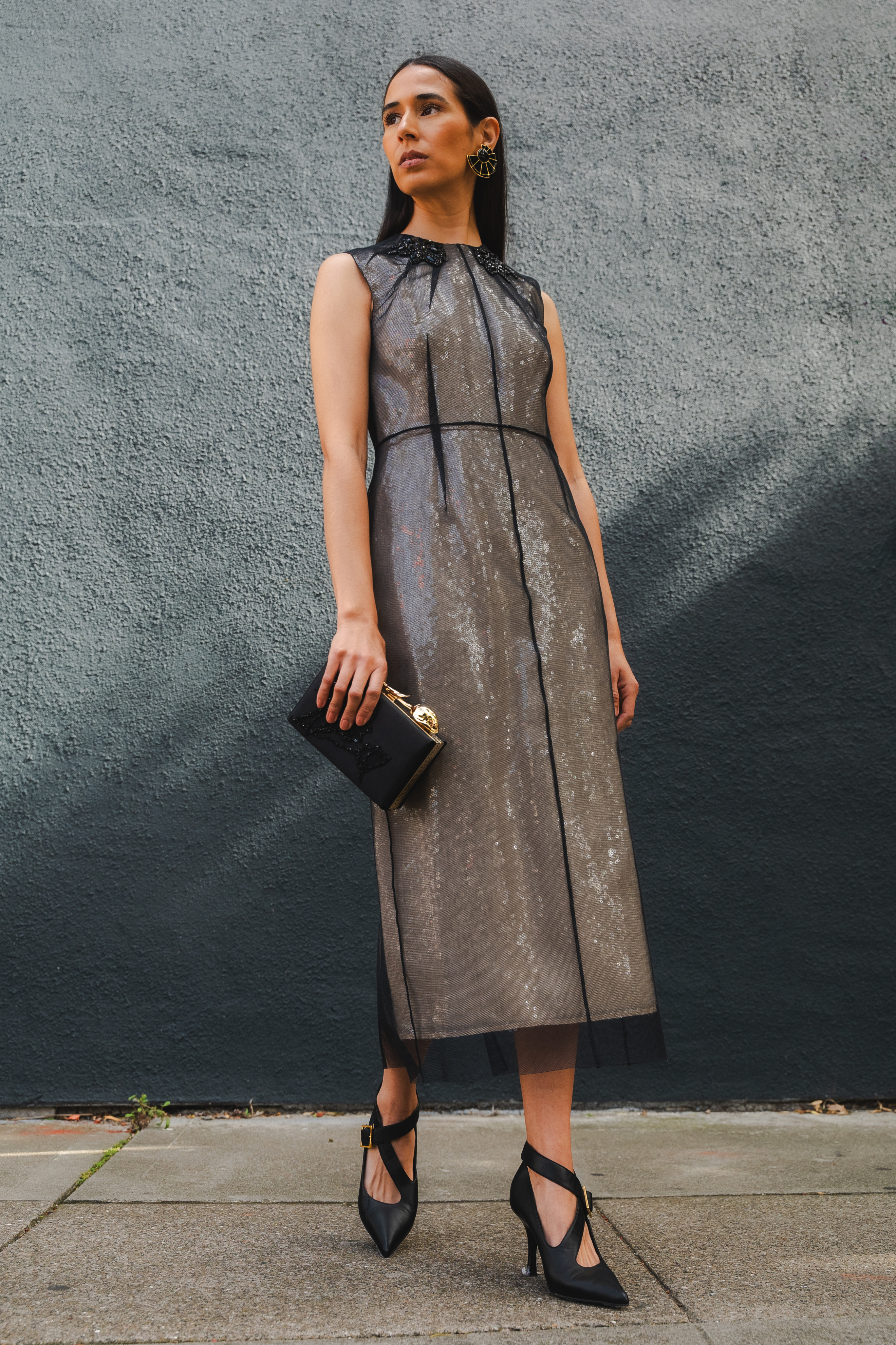 Sleeveless Pencil Midi Dress