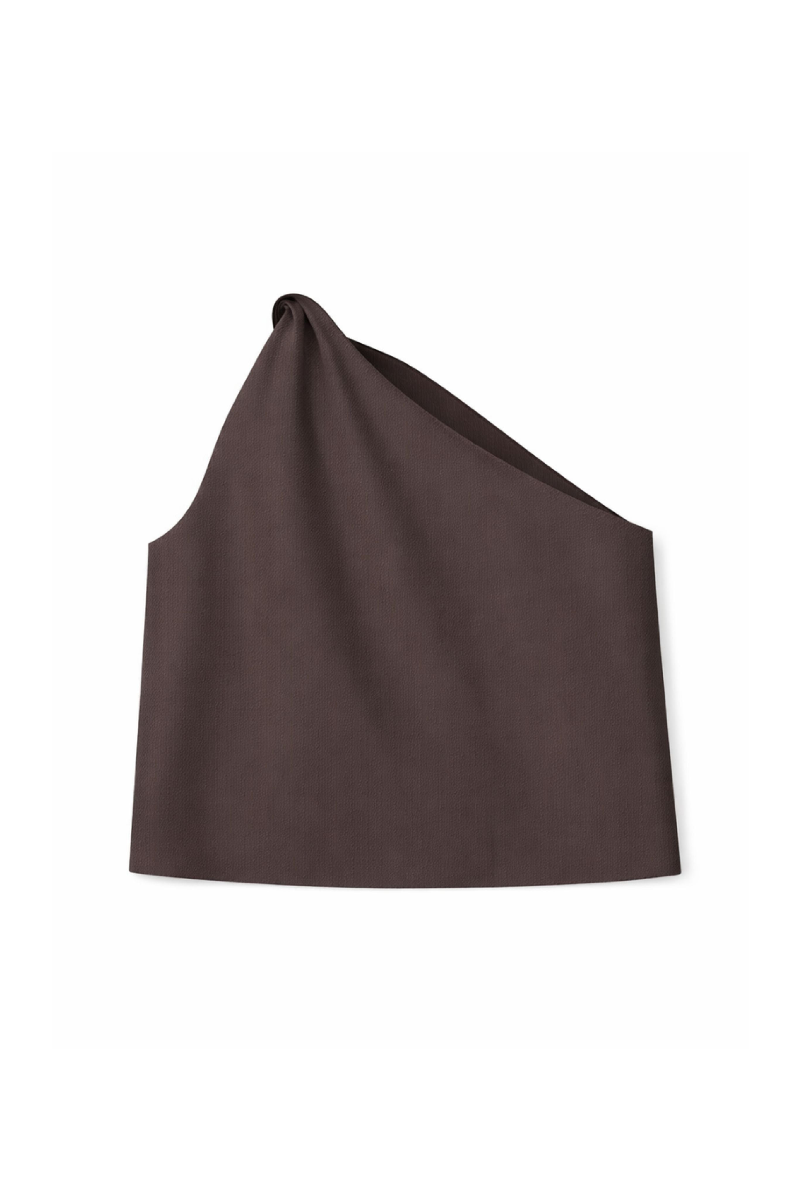 Stripe One Shoulder Top