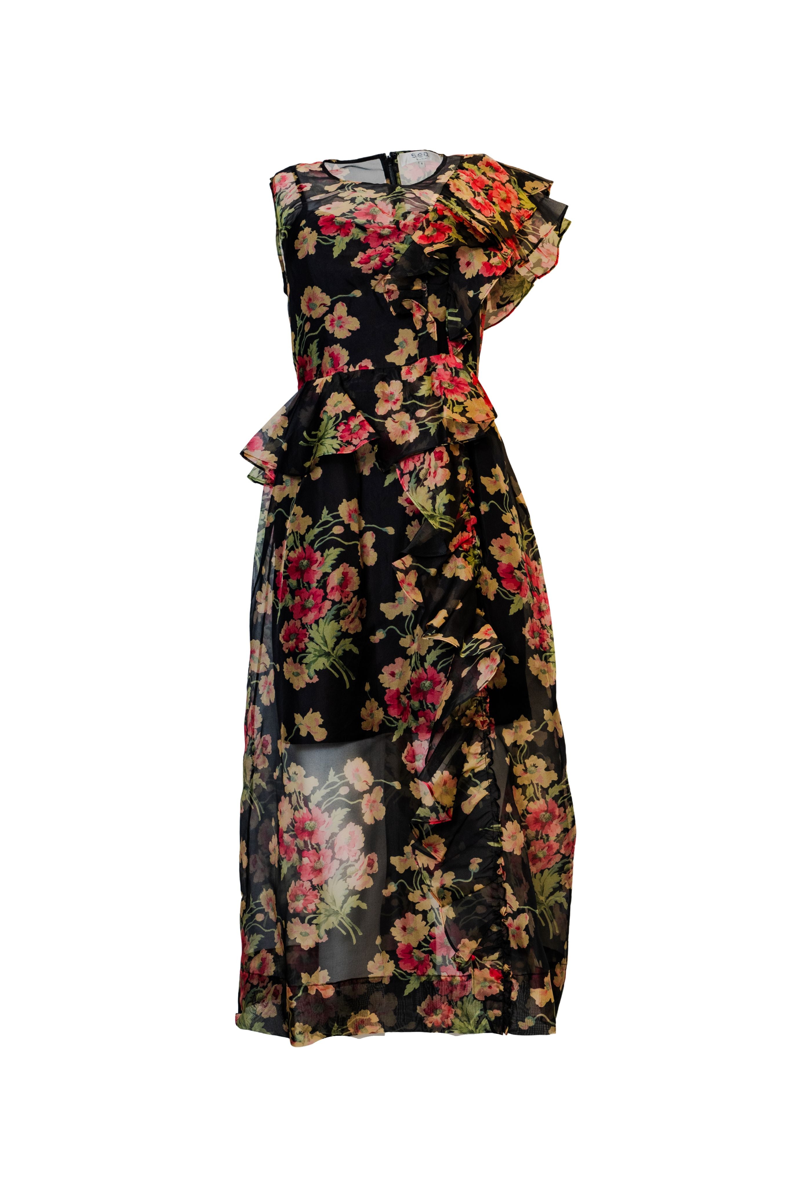 Cornelia Print Tank Midi Dress