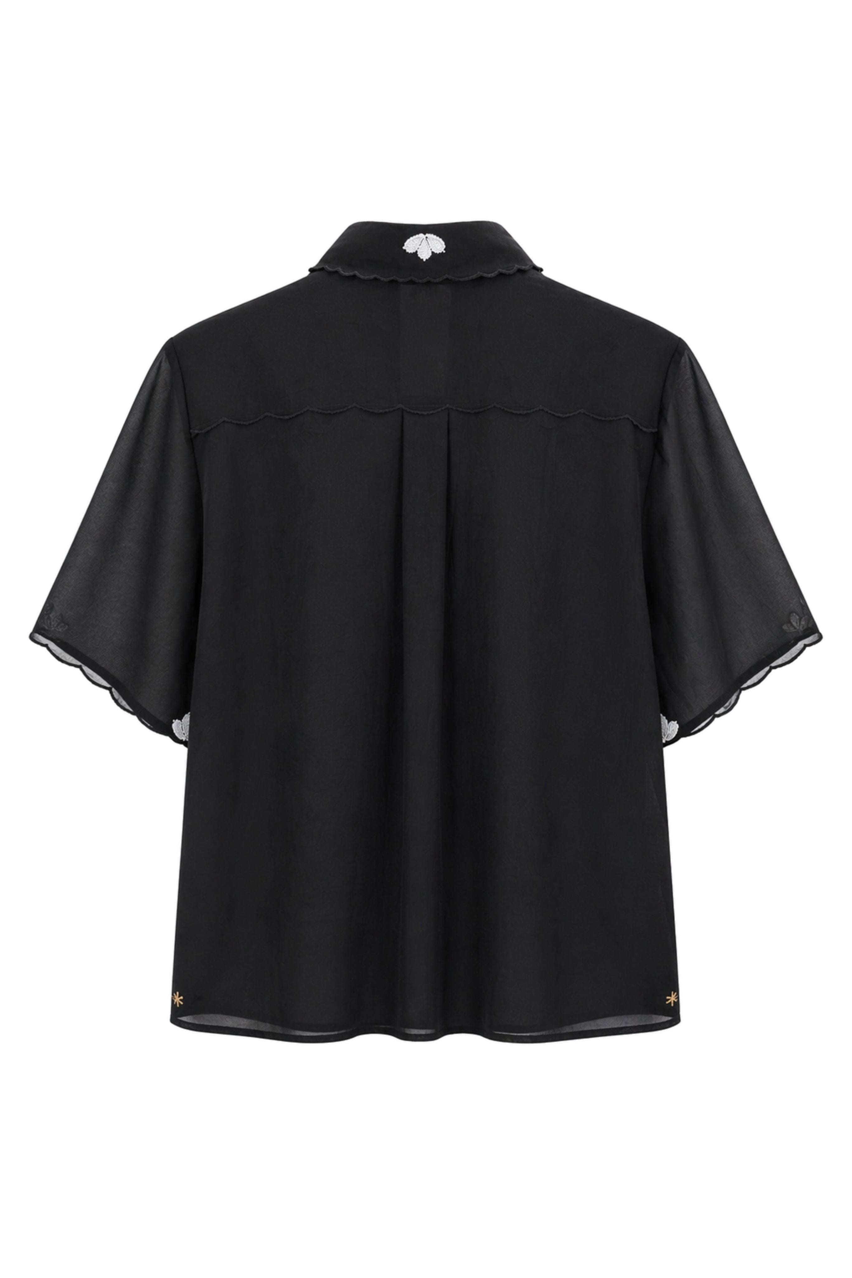 "broderie en reve" embroidery muslin shirt