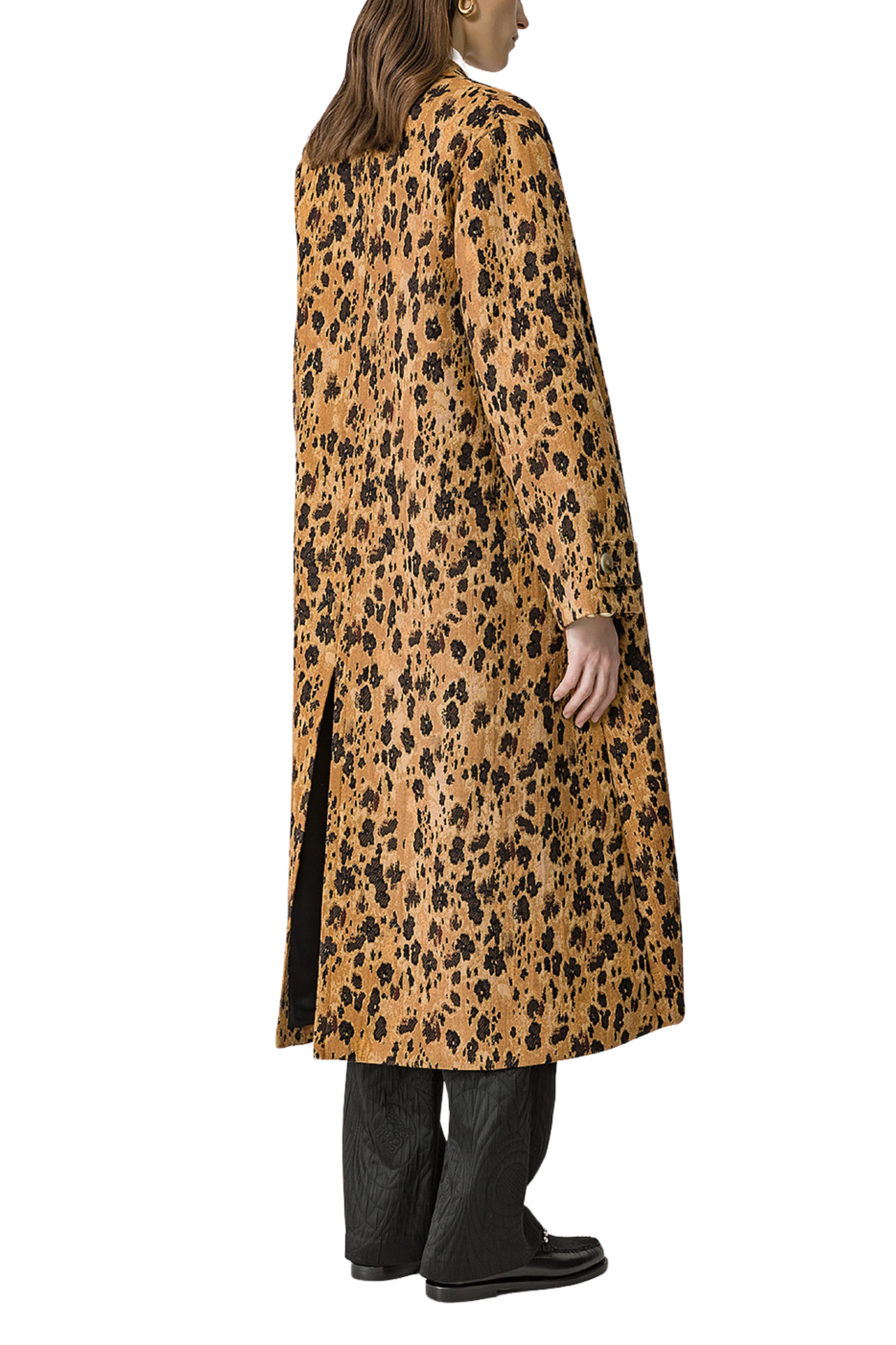 FORTE FORTE Floral Jacquard Coat