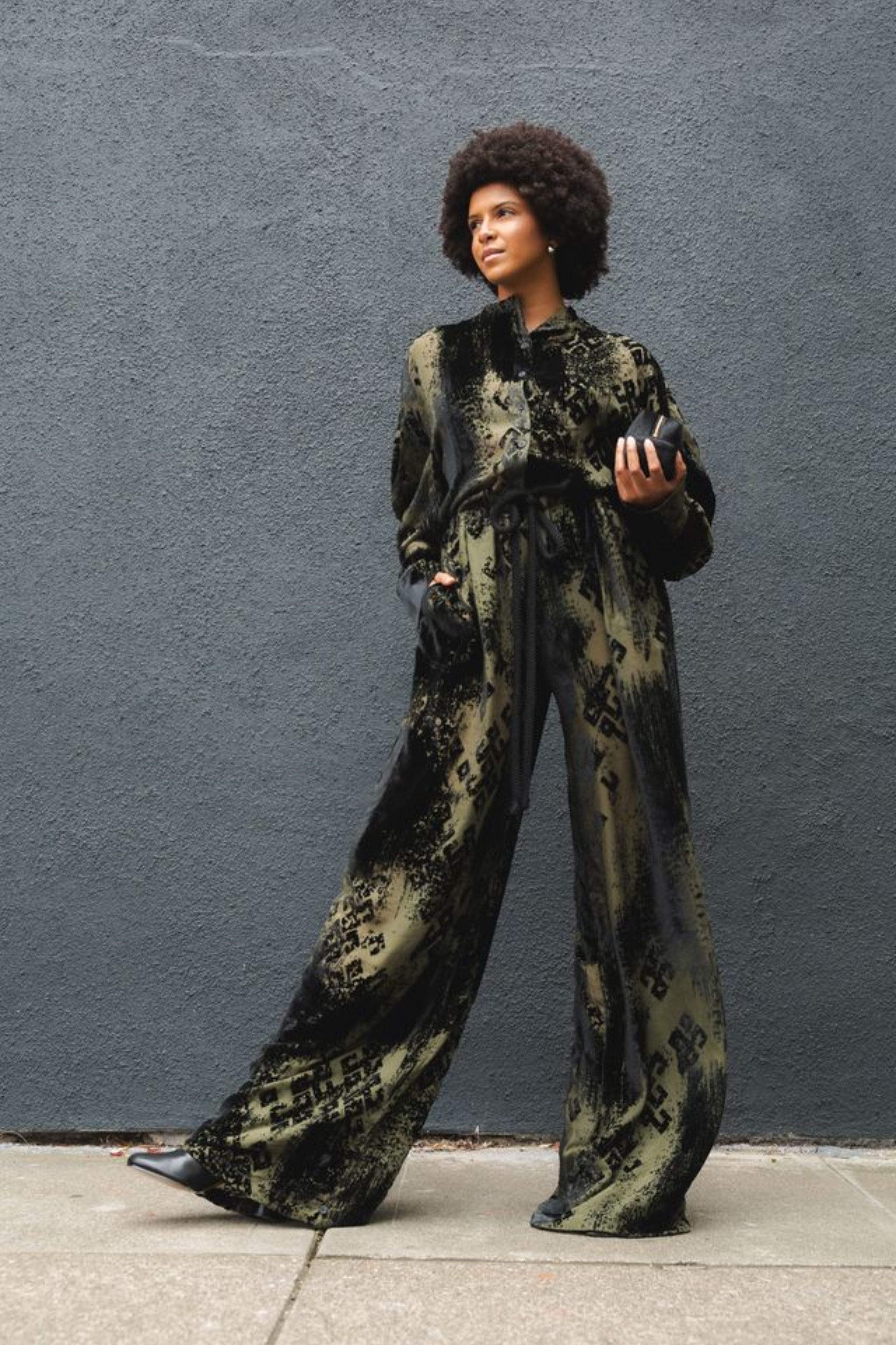 Wide Leg Trousers Pants in Multi