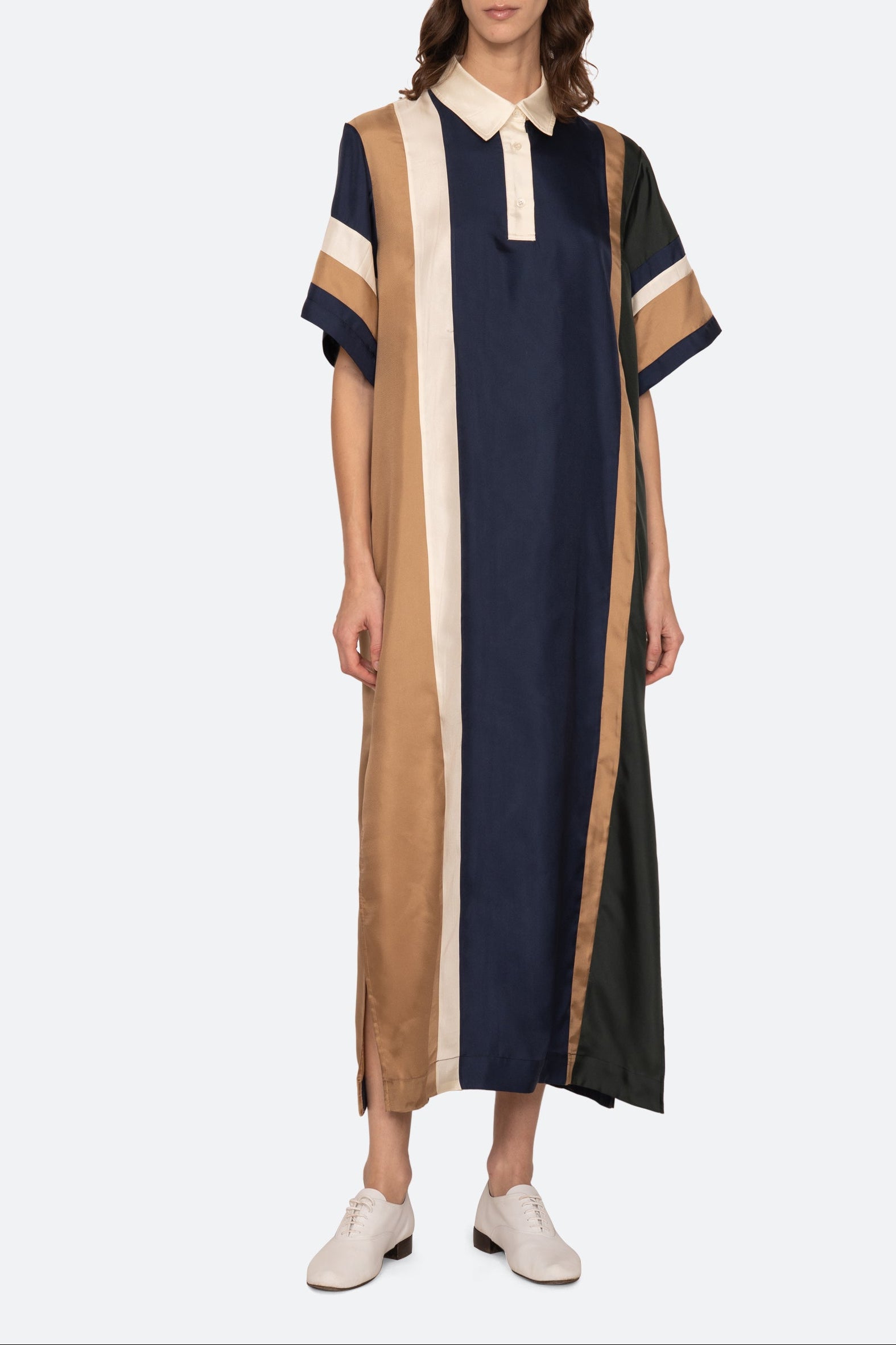 JULIET EMB POLO MAXI DRESS (D2)