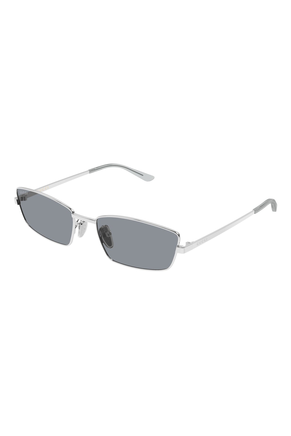 Rectangular Frame Sunglasses - Silver