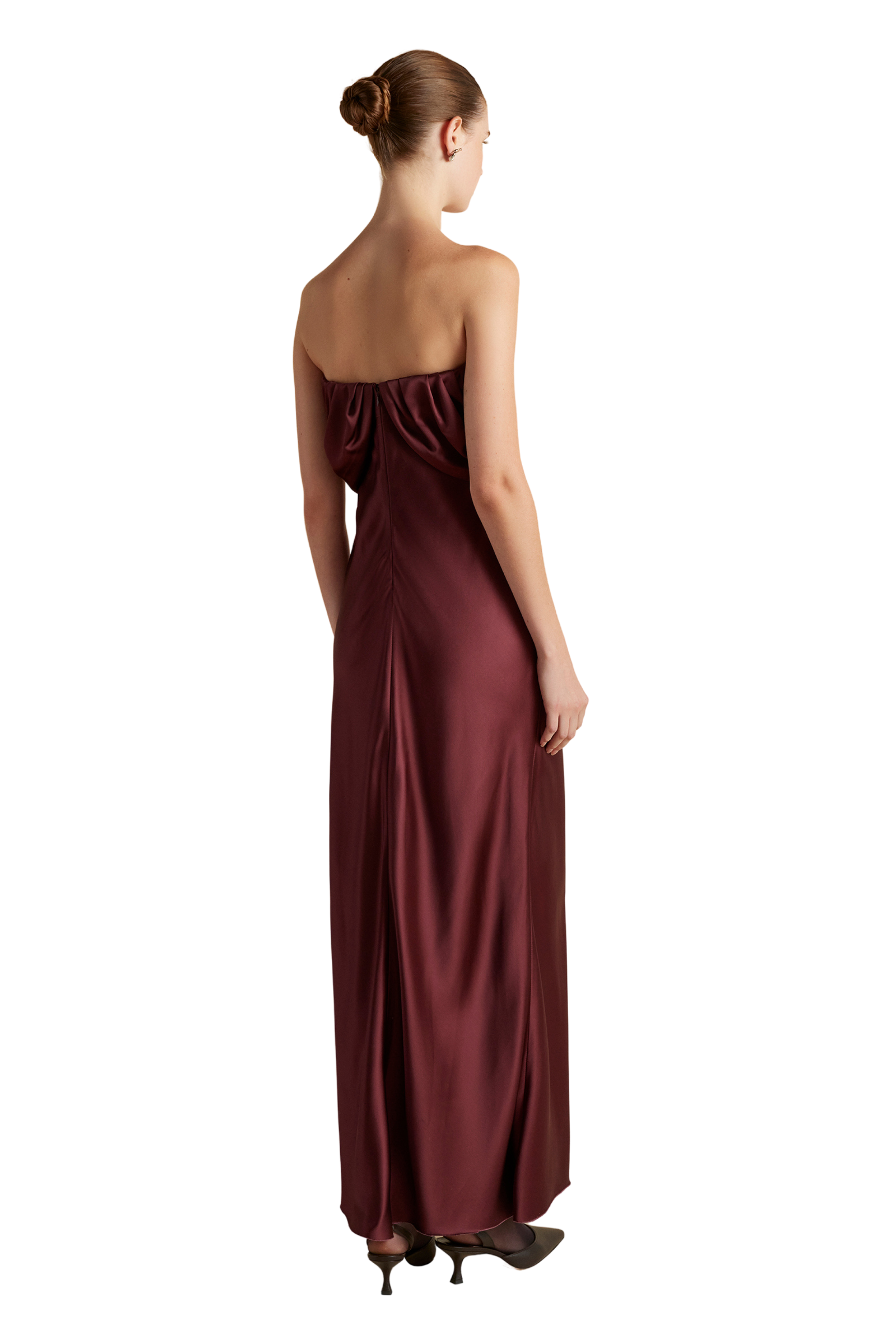 Draped Bustier Dress