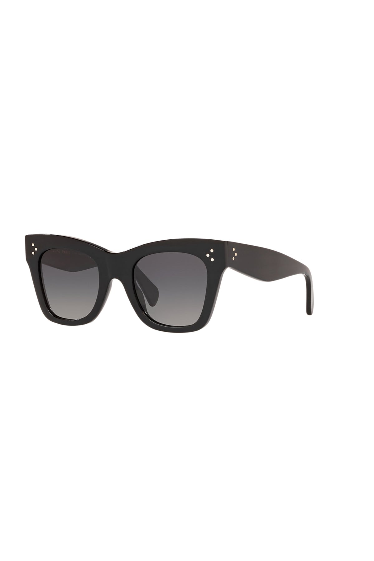 Celine 3 Dots HD Sunglasses - Shiny Black / Gradient Smoke