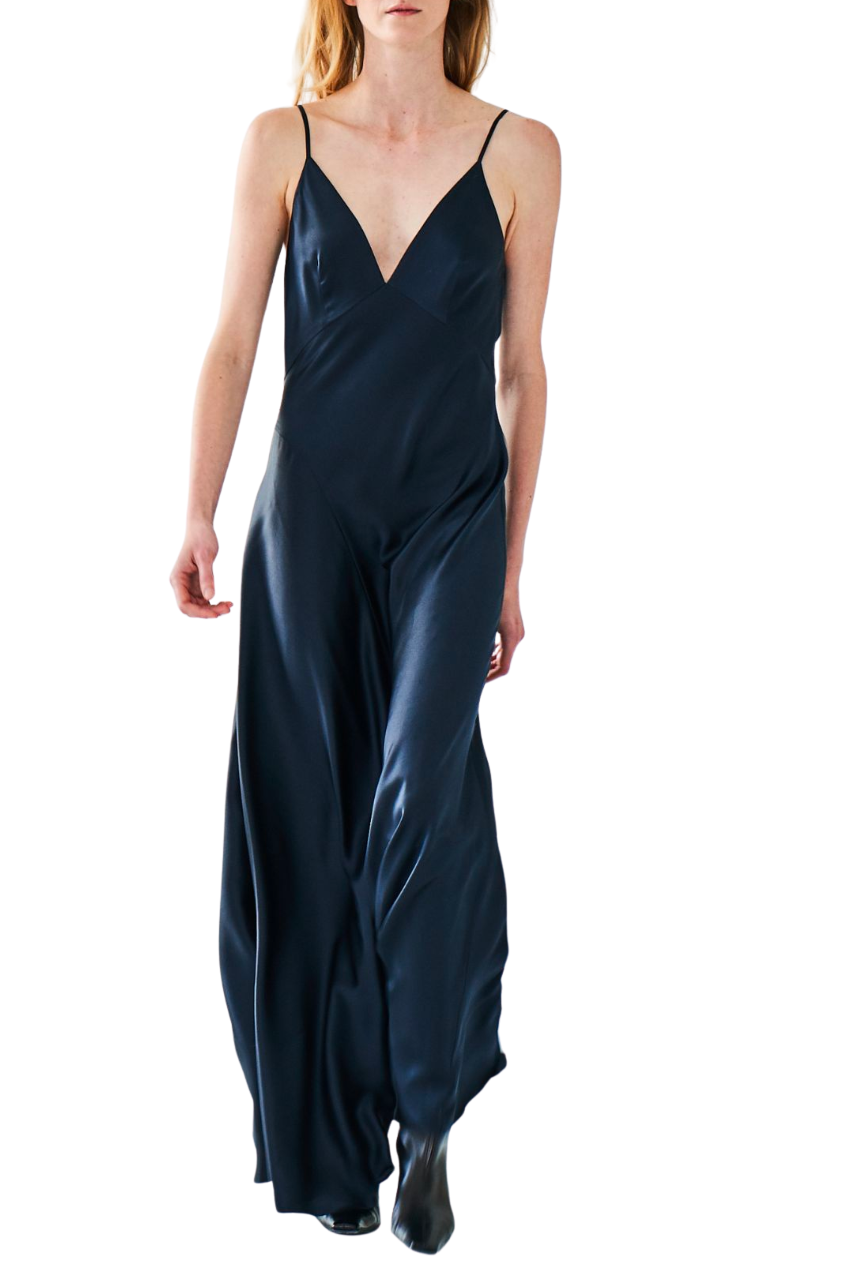 Grace Slip Dress in Navy