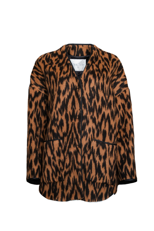 "Moiree" Jacquard Short Coat