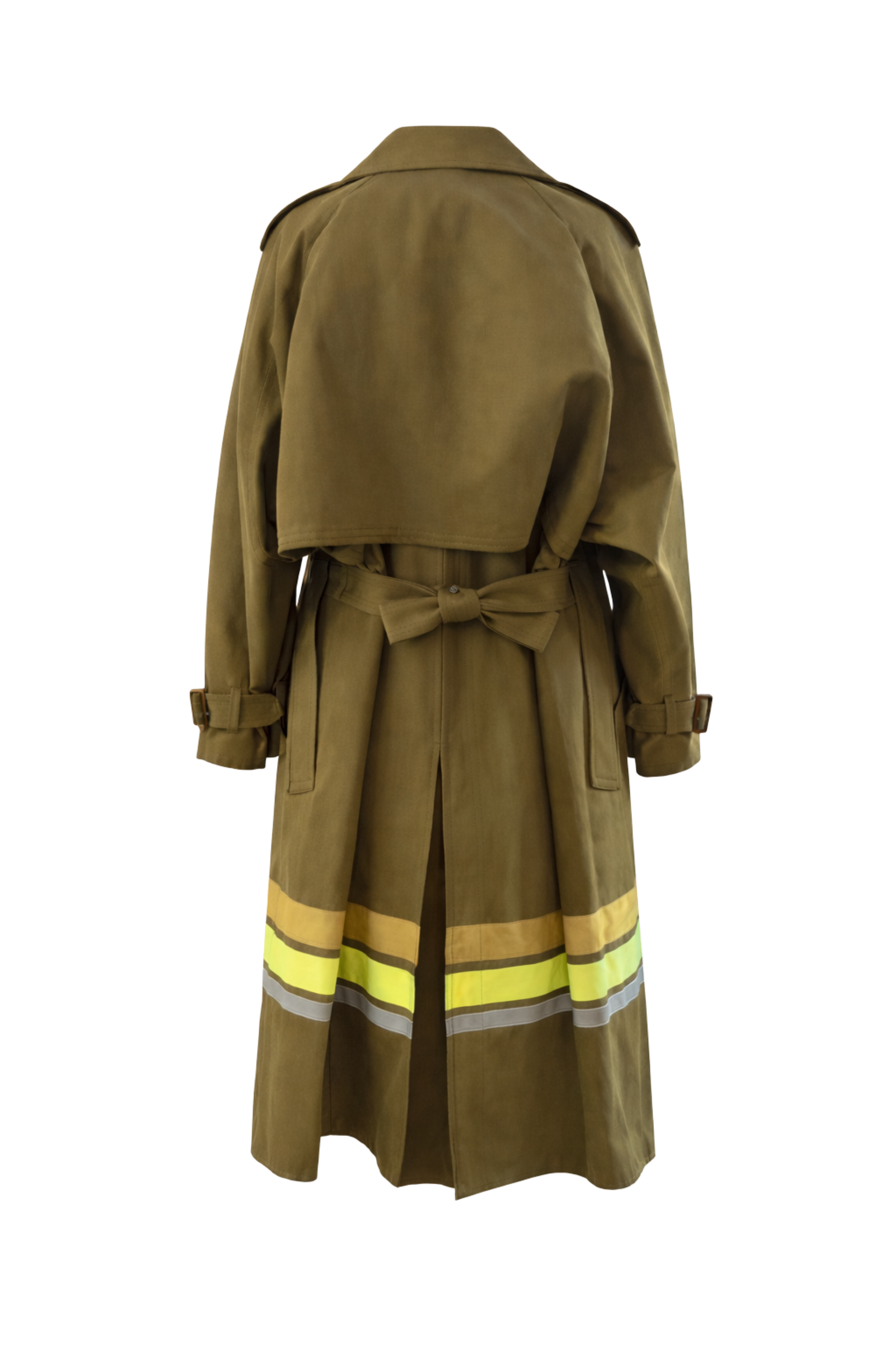 Embroidered Oversized Trench Coat