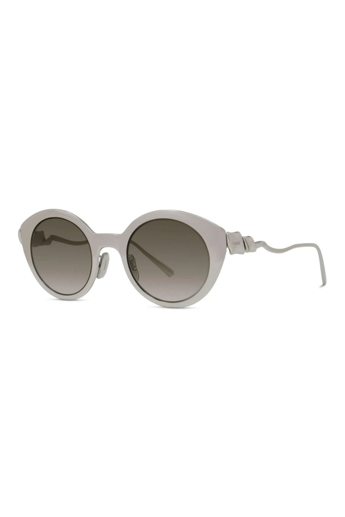 Coil Sunglasses - Shiny Palladium / Gradient Brown