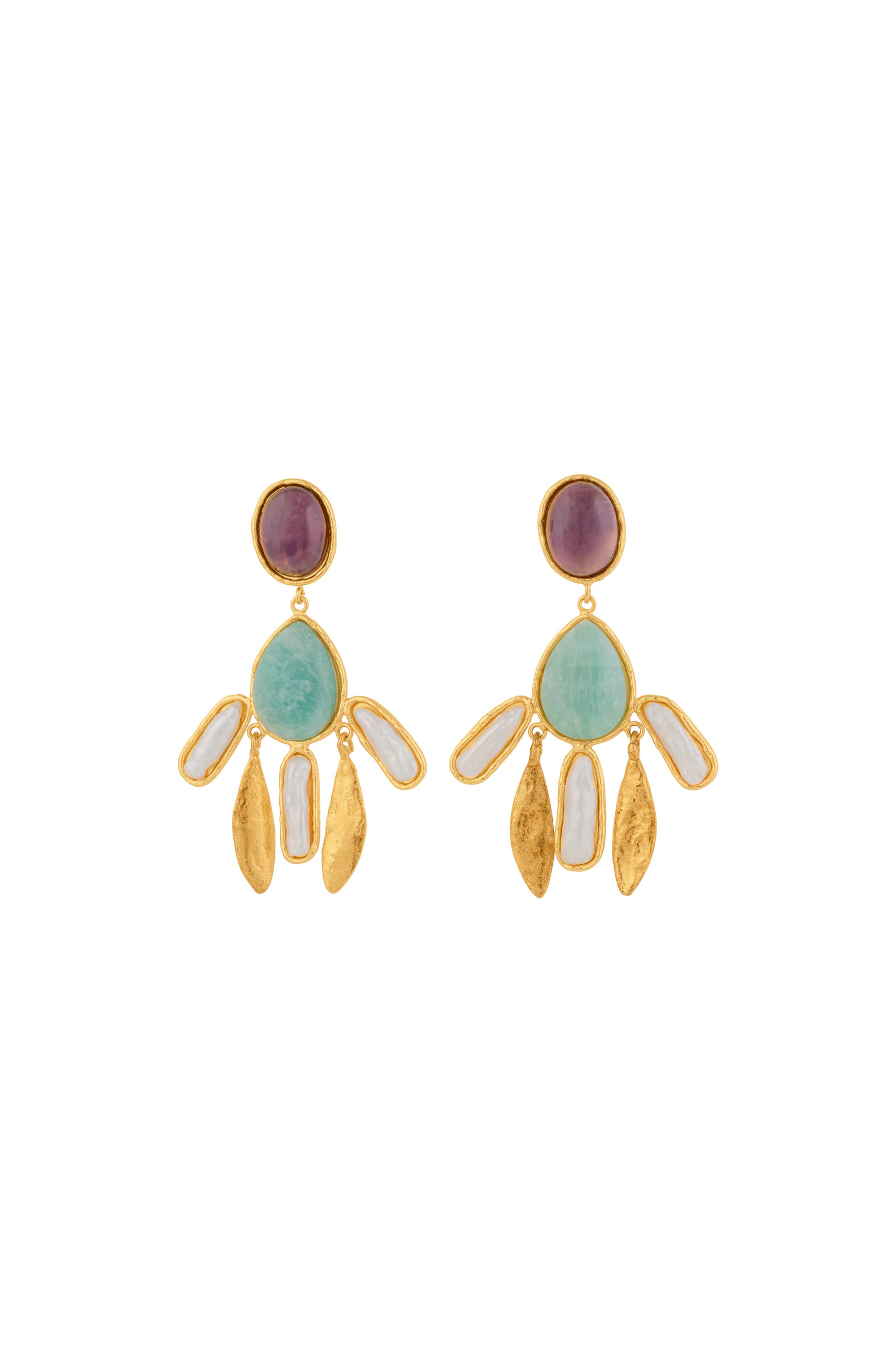 Artsy Earrings - Pearl