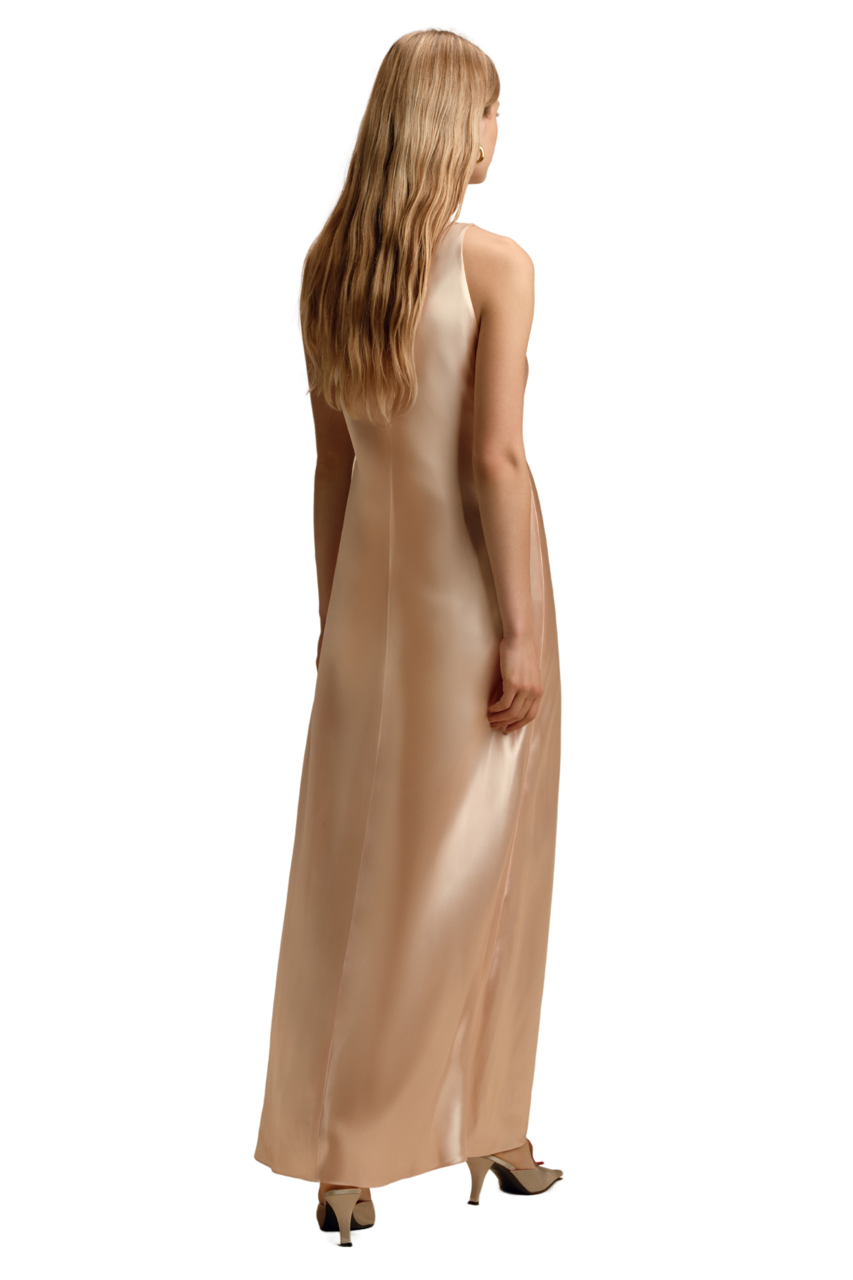 MARINA MOSCONE Cowl Neck Bias Dress