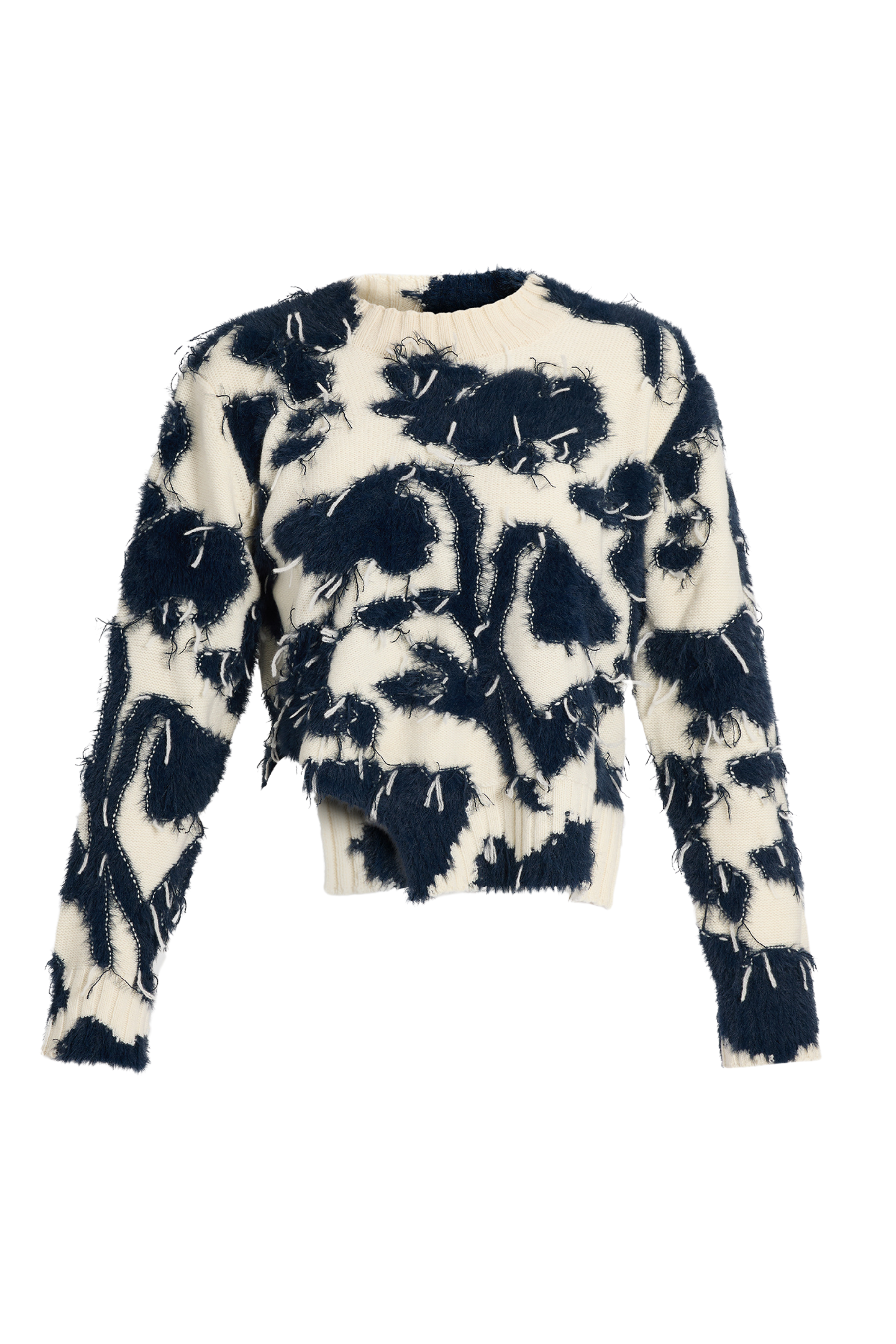 Textured Floral Knit Jumper