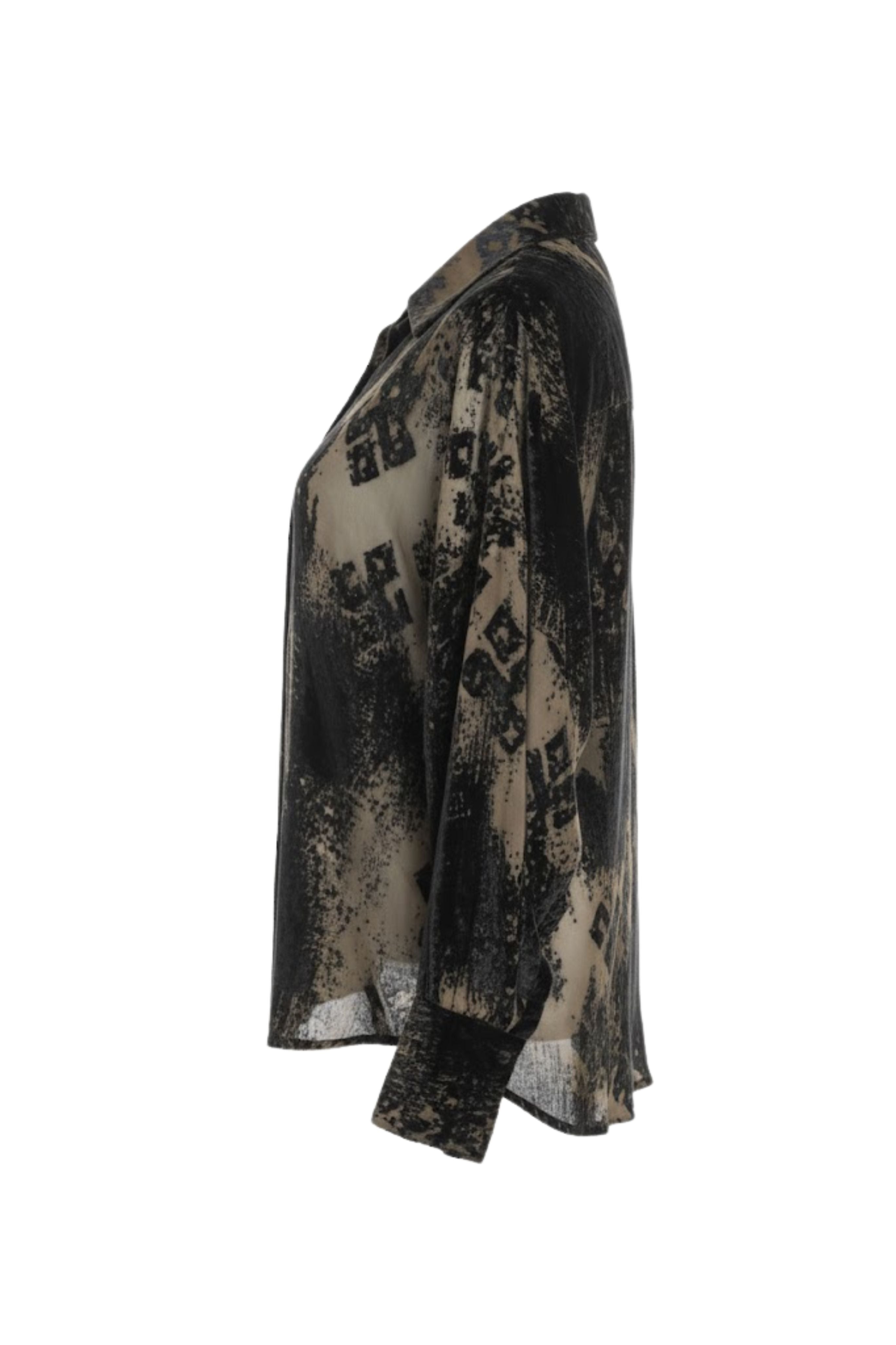 Droplet-Shoulder Shirt