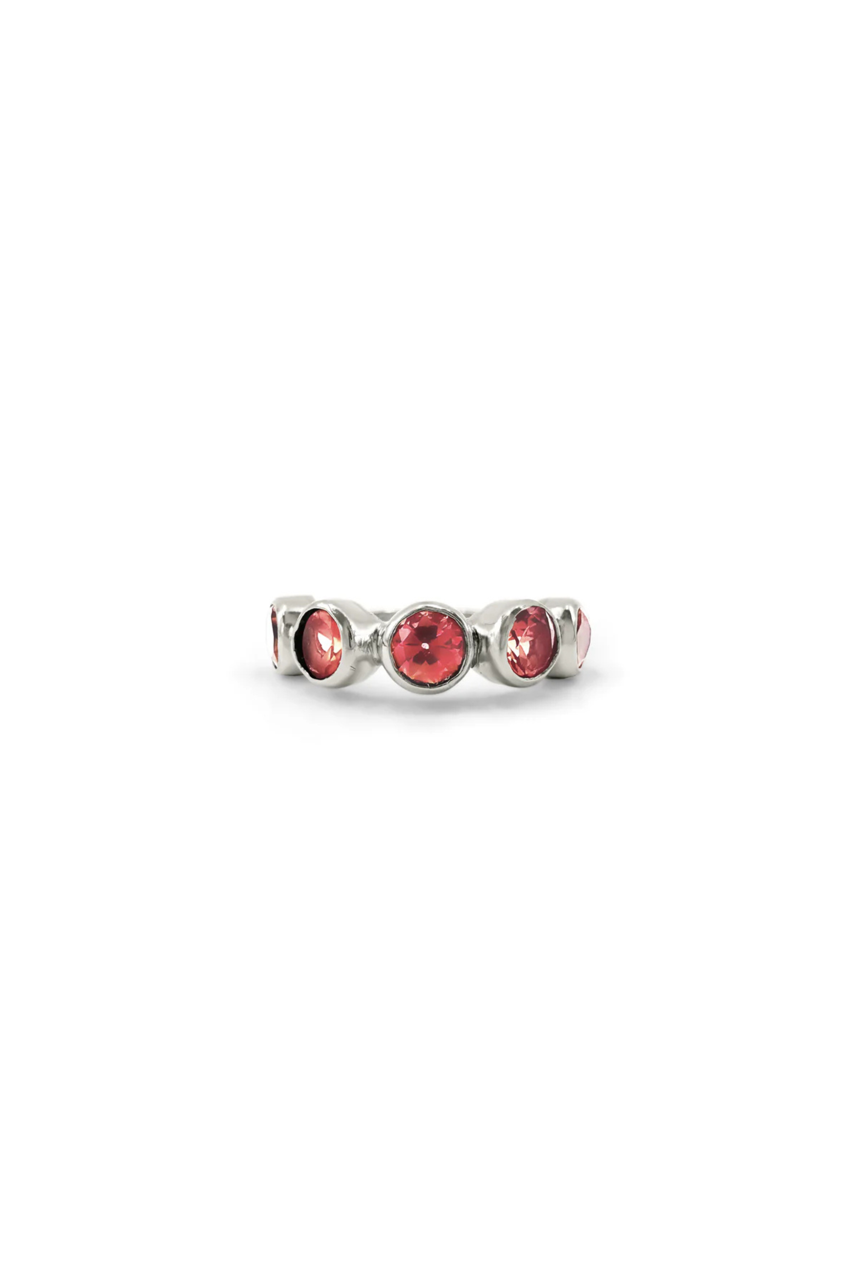 Brilliant Orange Topaz Shimmer Ring