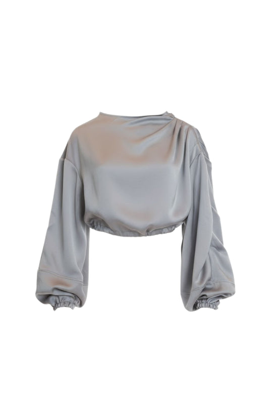 Crop Open Shoulder Bomber Jacket