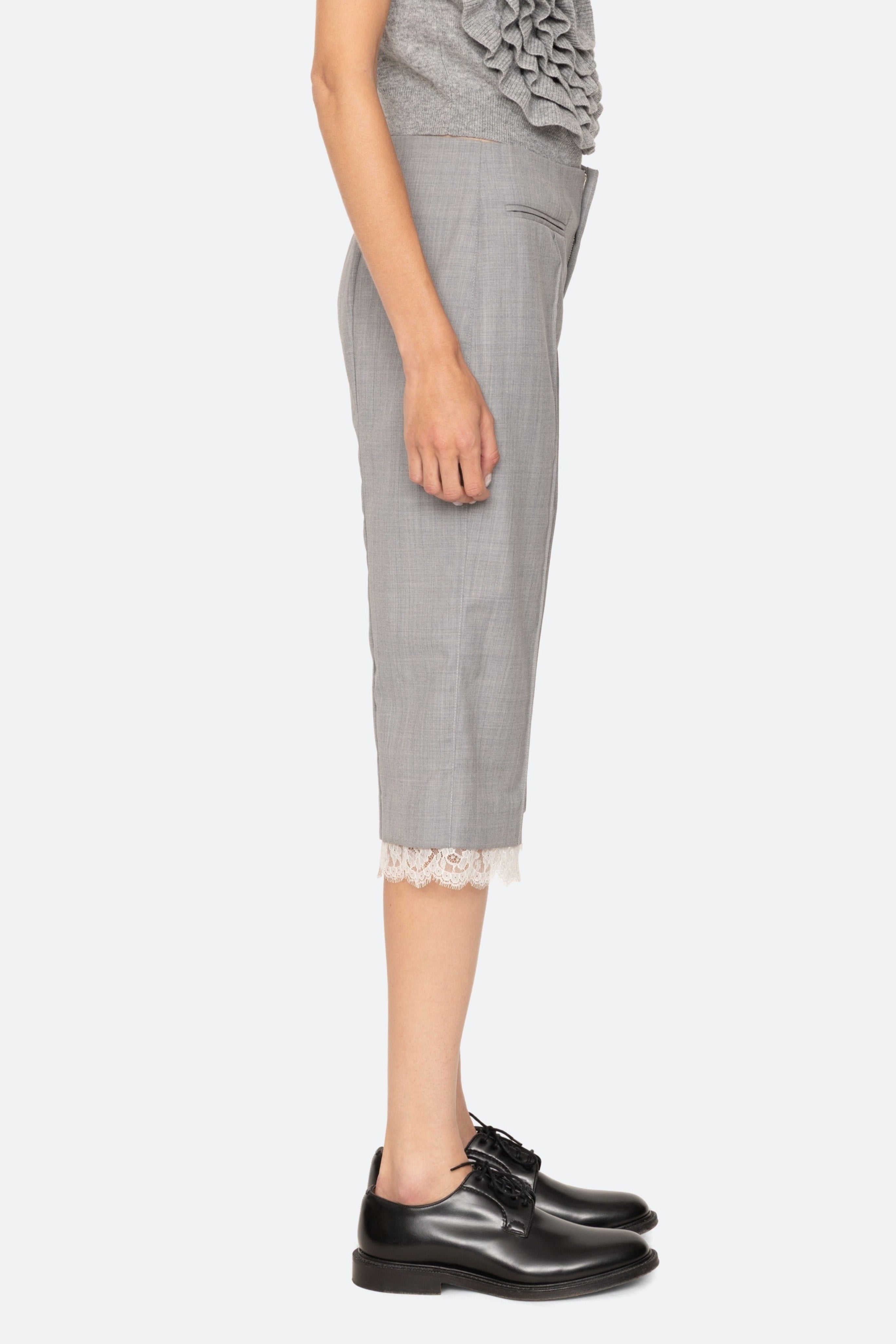 FIORA TROPICAL WOOL CAPRI PANTS (D1)