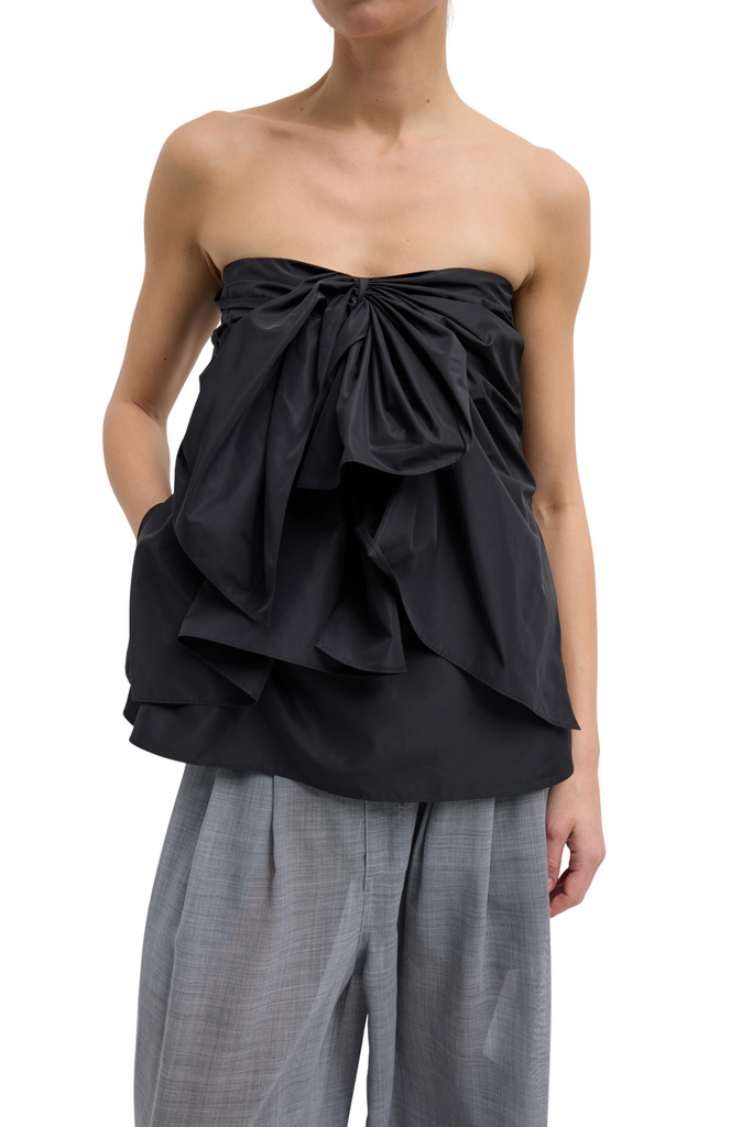 Italian Sporty Nylon Strapless Top