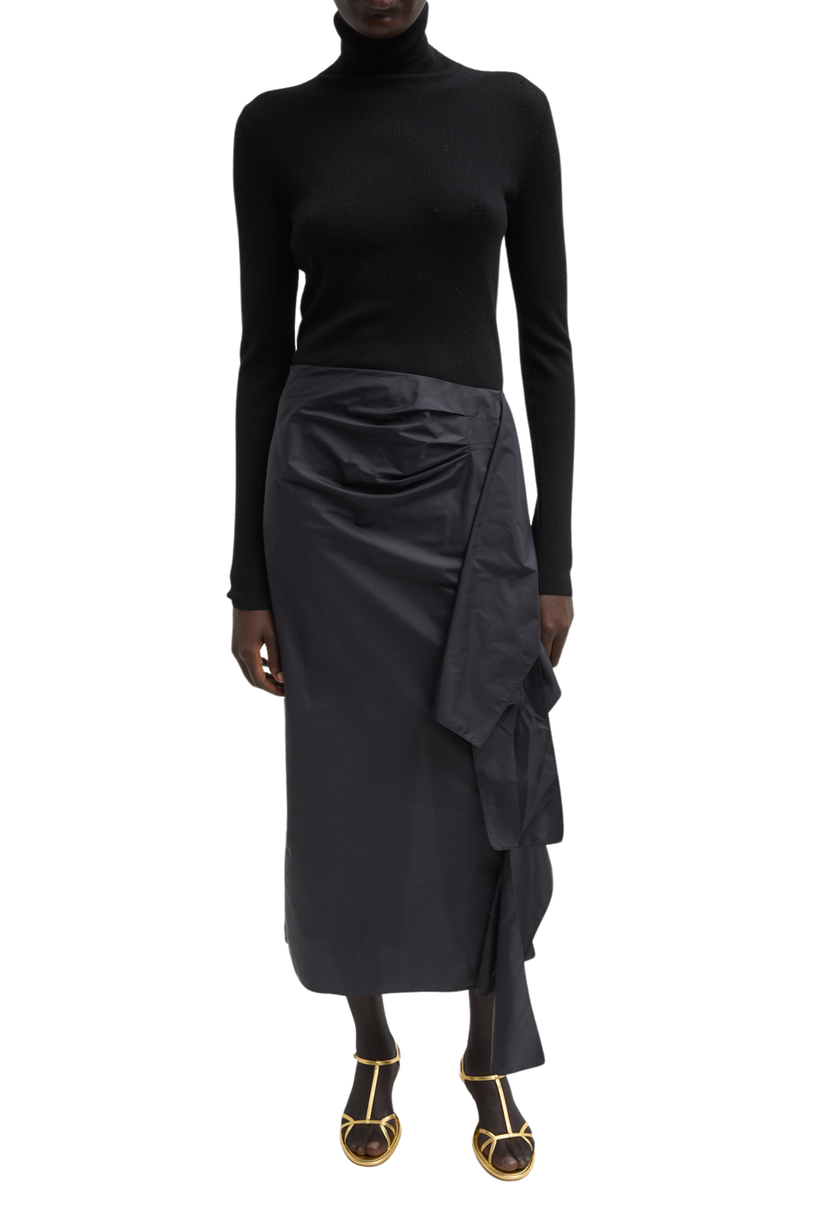 Italian Sporty Nylon Ribbon Skirt