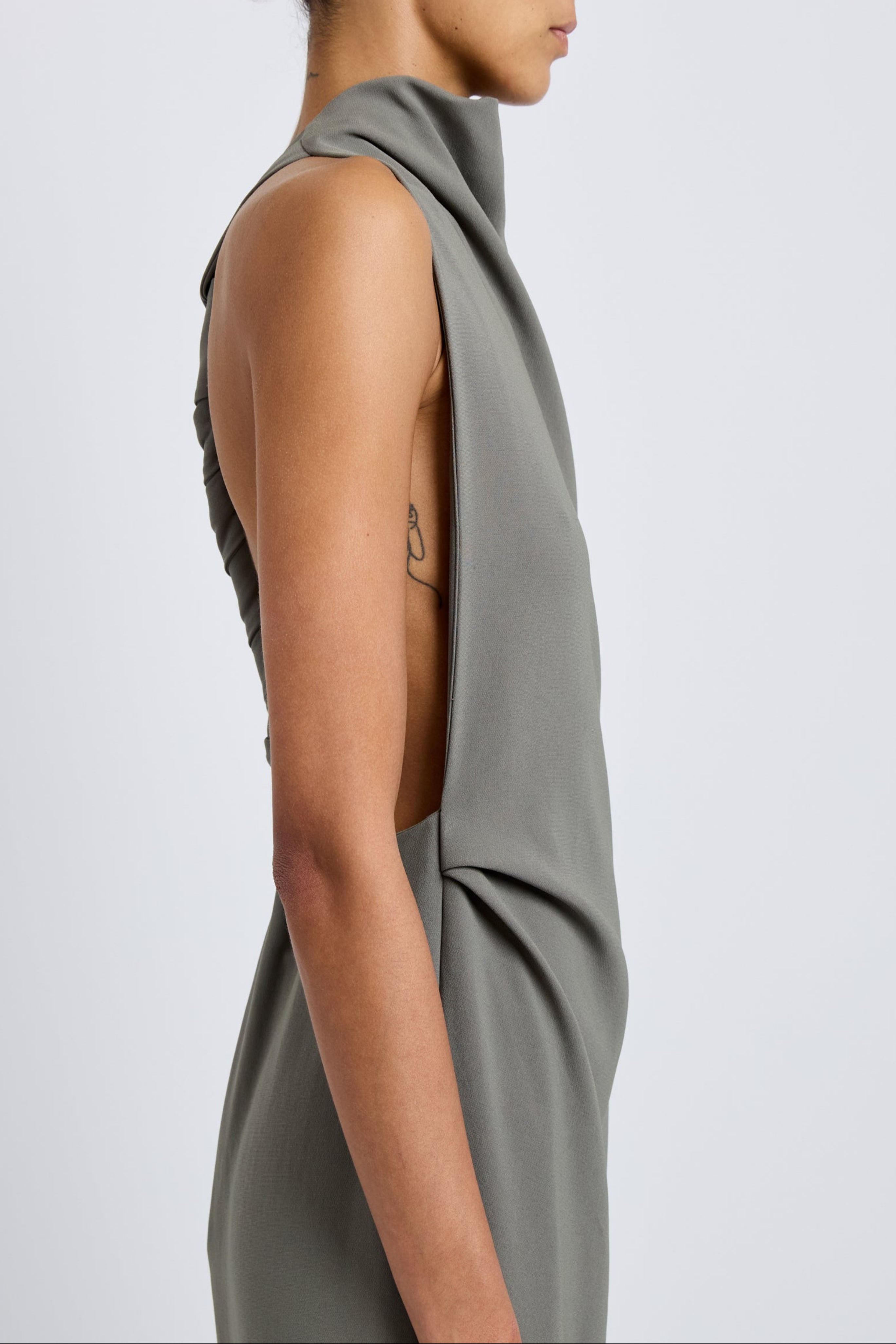 Selena Dress in Matte Double Crepe