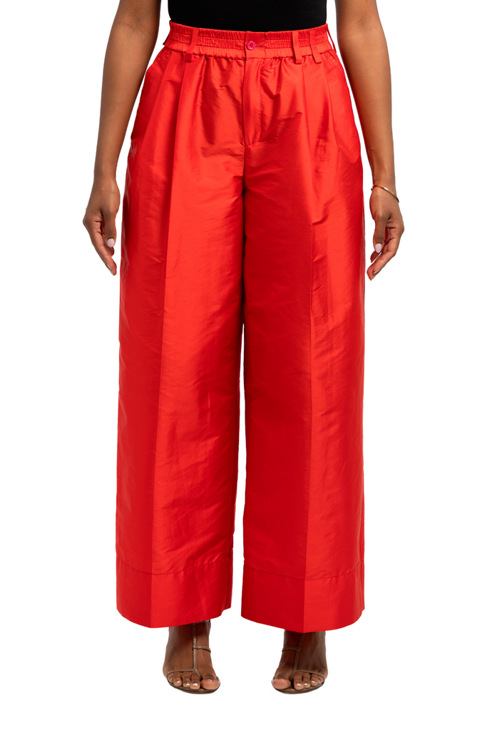 CHRISTOPHER JOHN ROGERS Silk Jumbo Pants