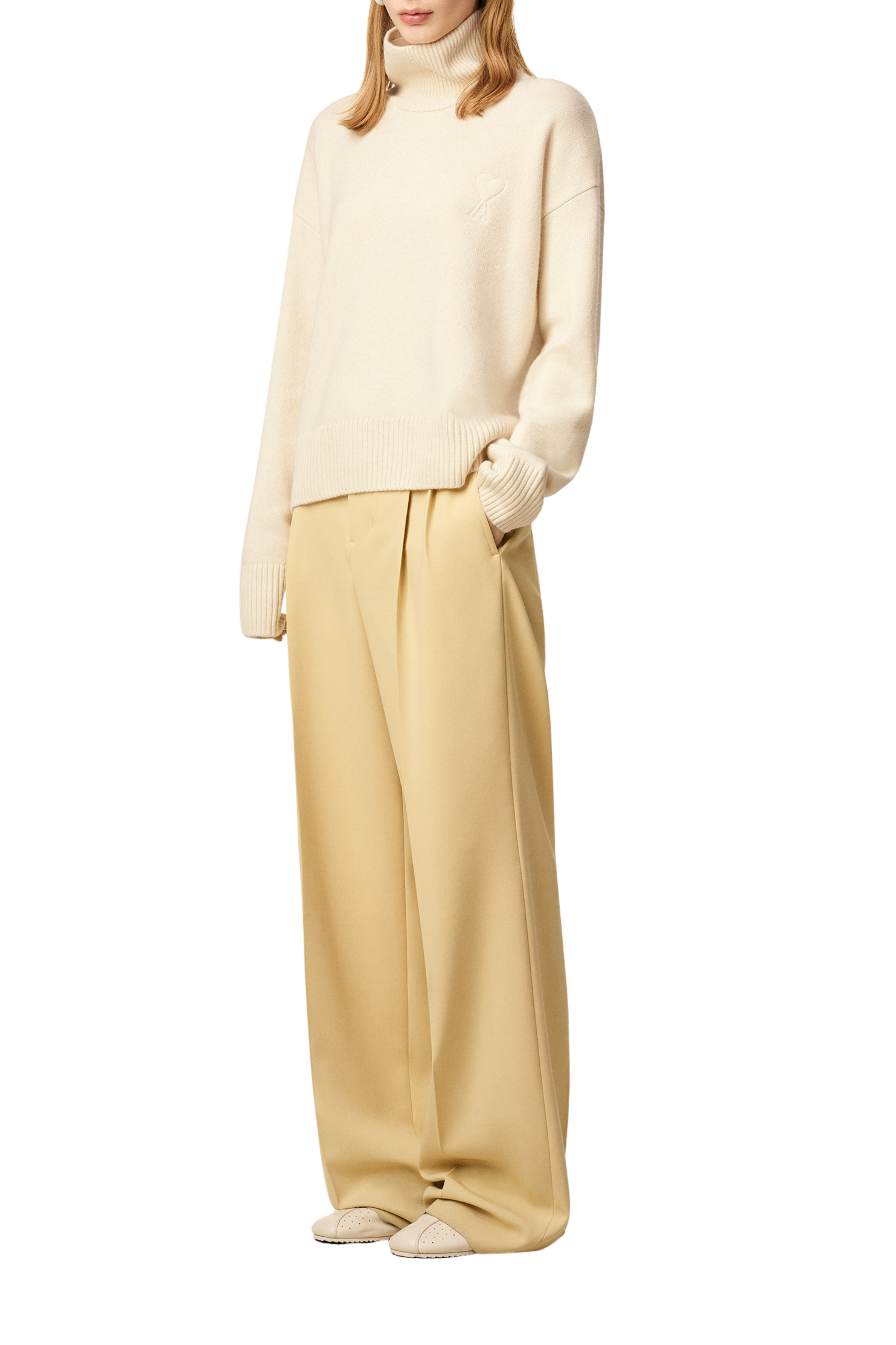 Ami De Coeur Funnel Neck Sweater