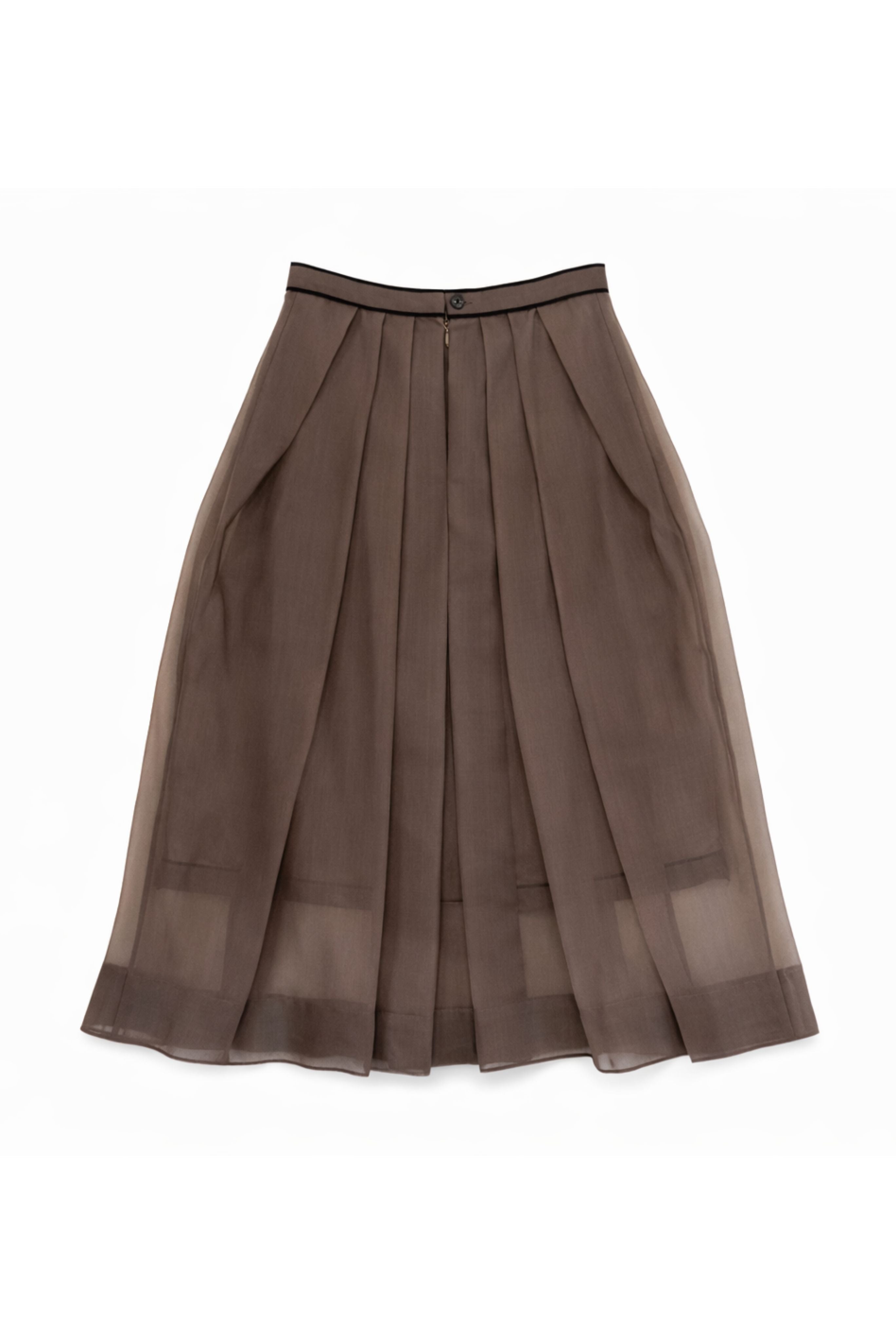 Brise Organza Midi Skirt
