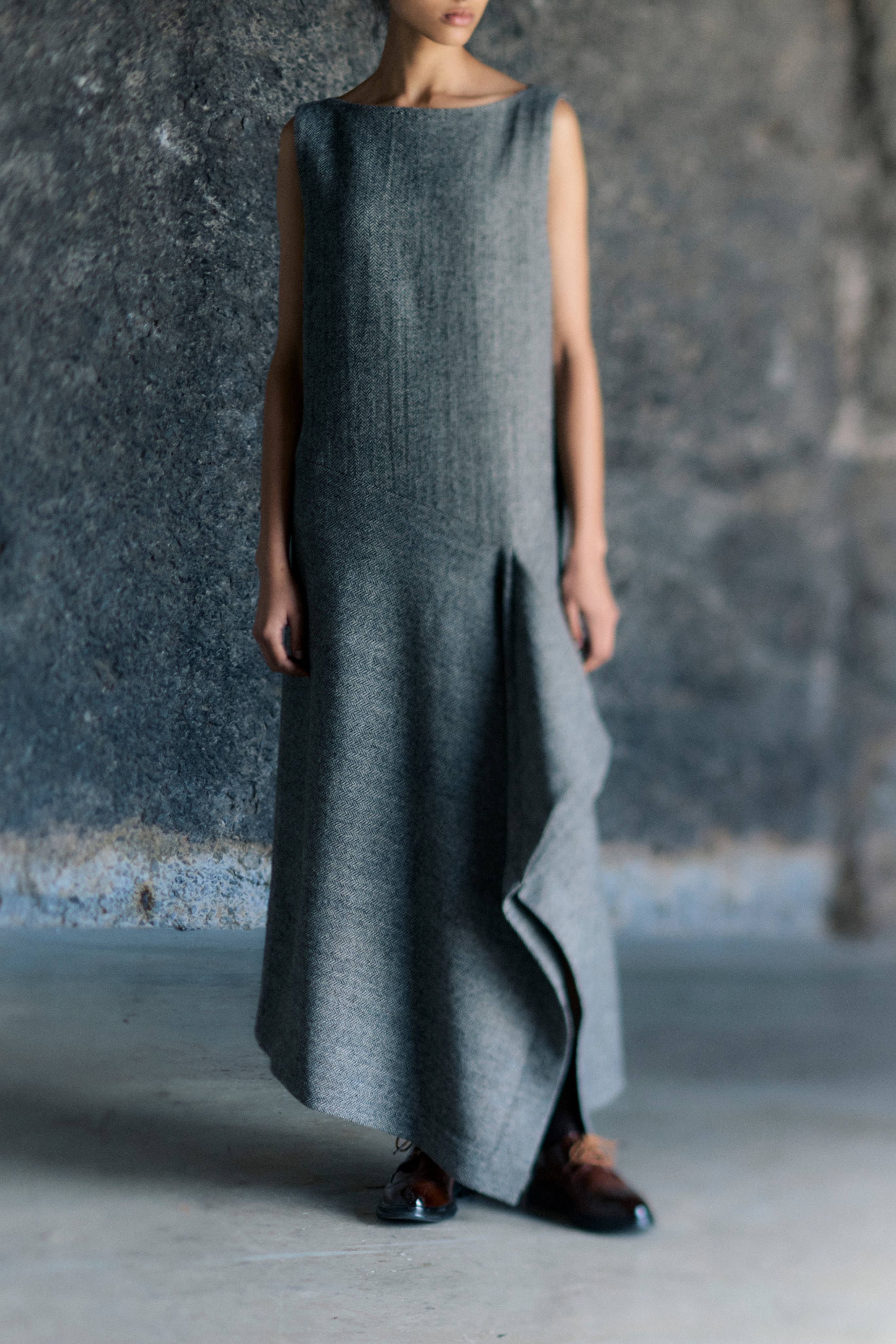 Tailored Drape Dress