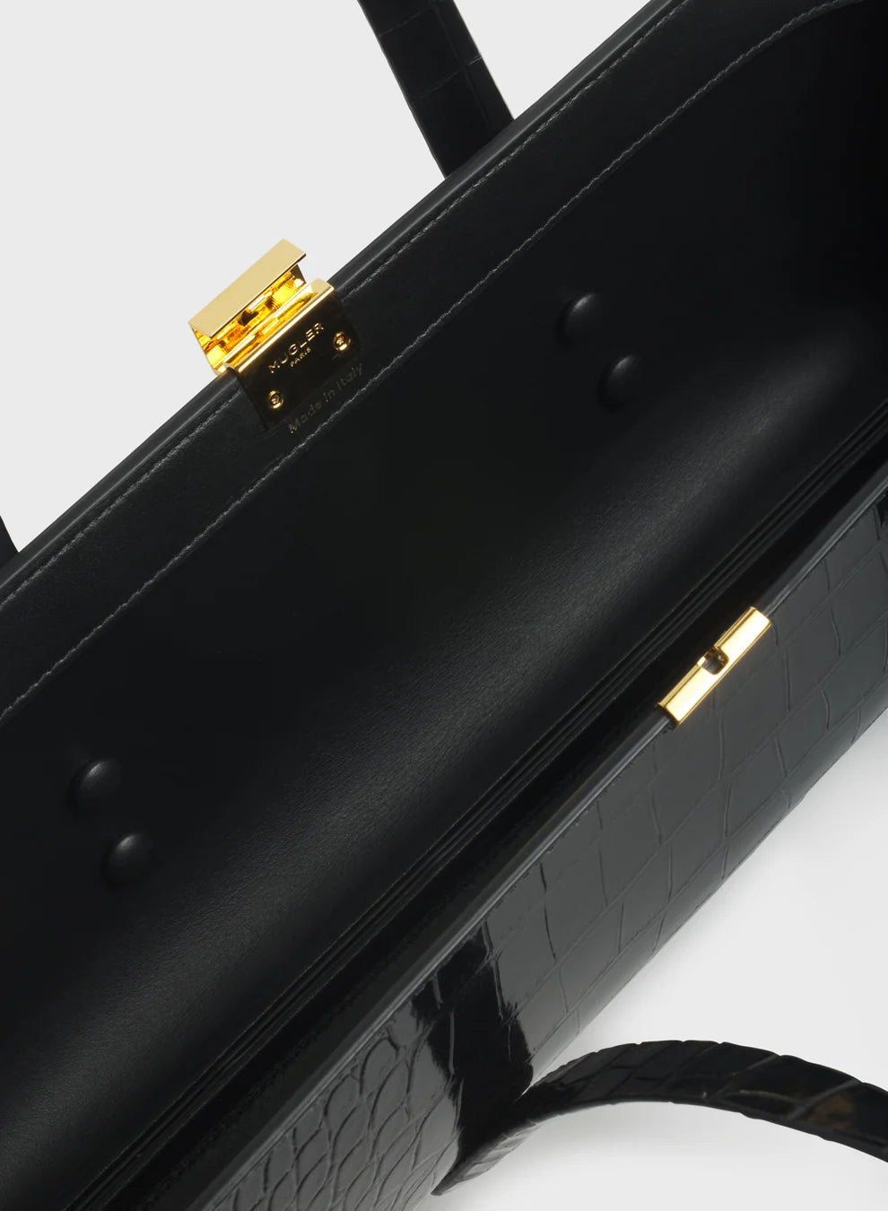 Leather Shoulder Bag - Black