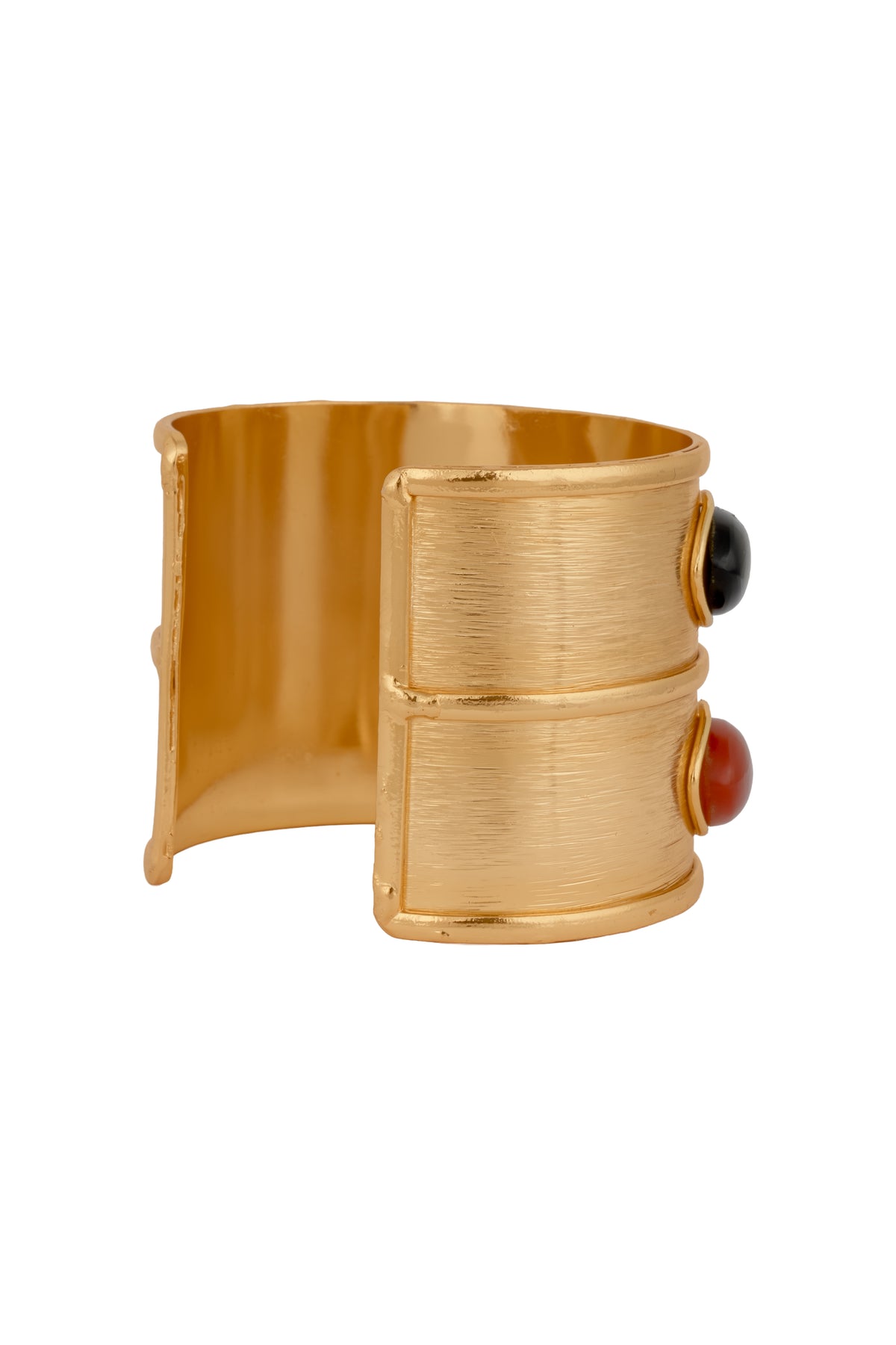 Marquise Cuff - Cornaline/Black Onyx
