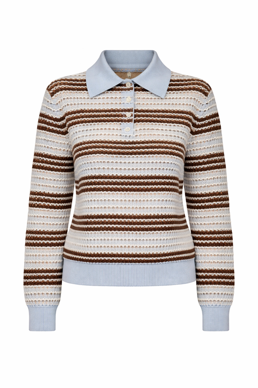 Ryan Pointelle Stripe Top