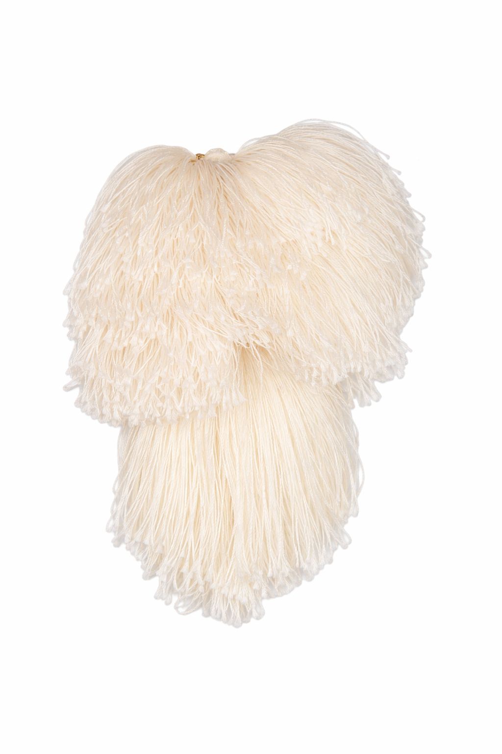 Pom Pom Brooch in Ivory