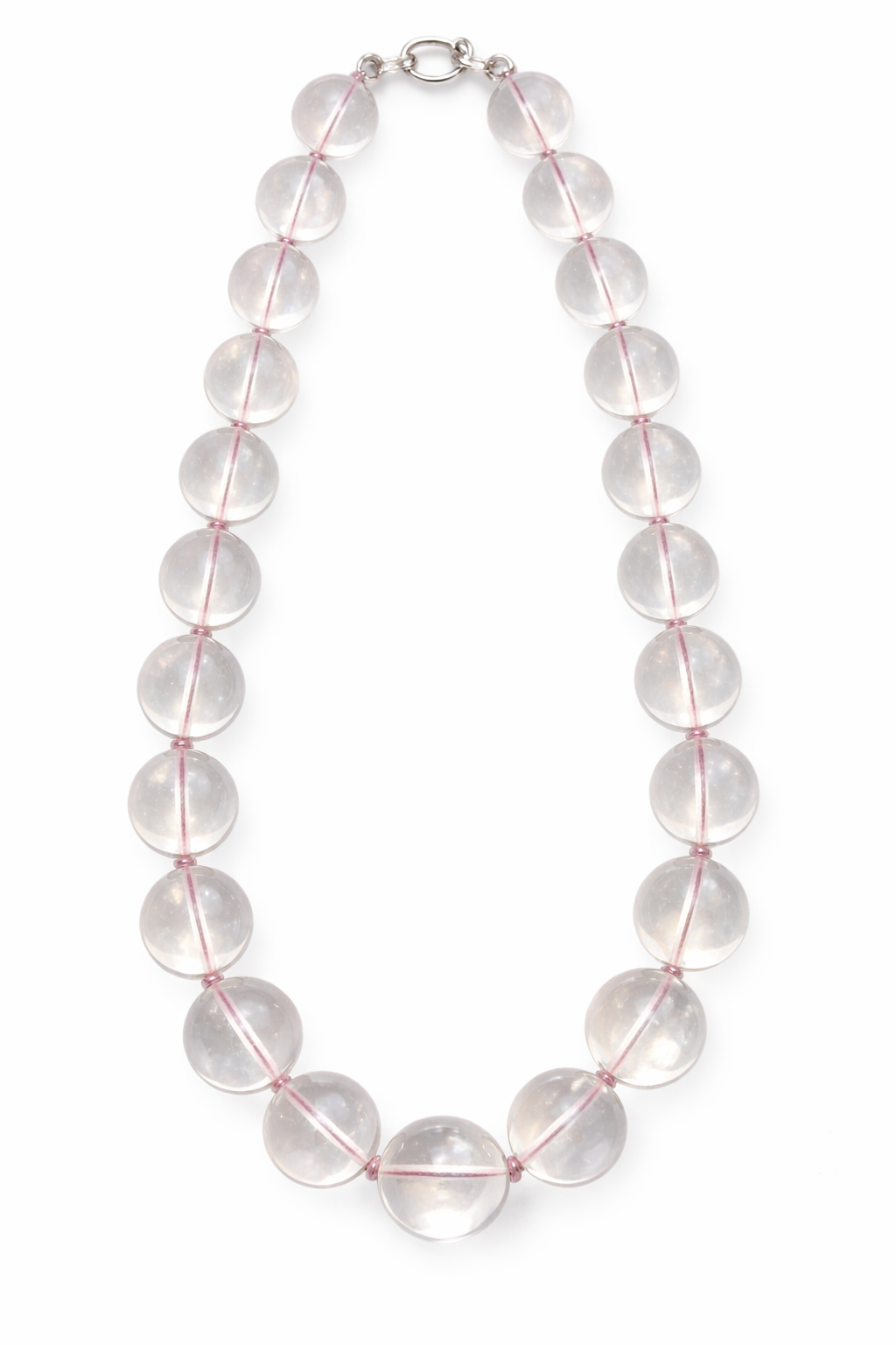 Orb Shield Necklace - Clear