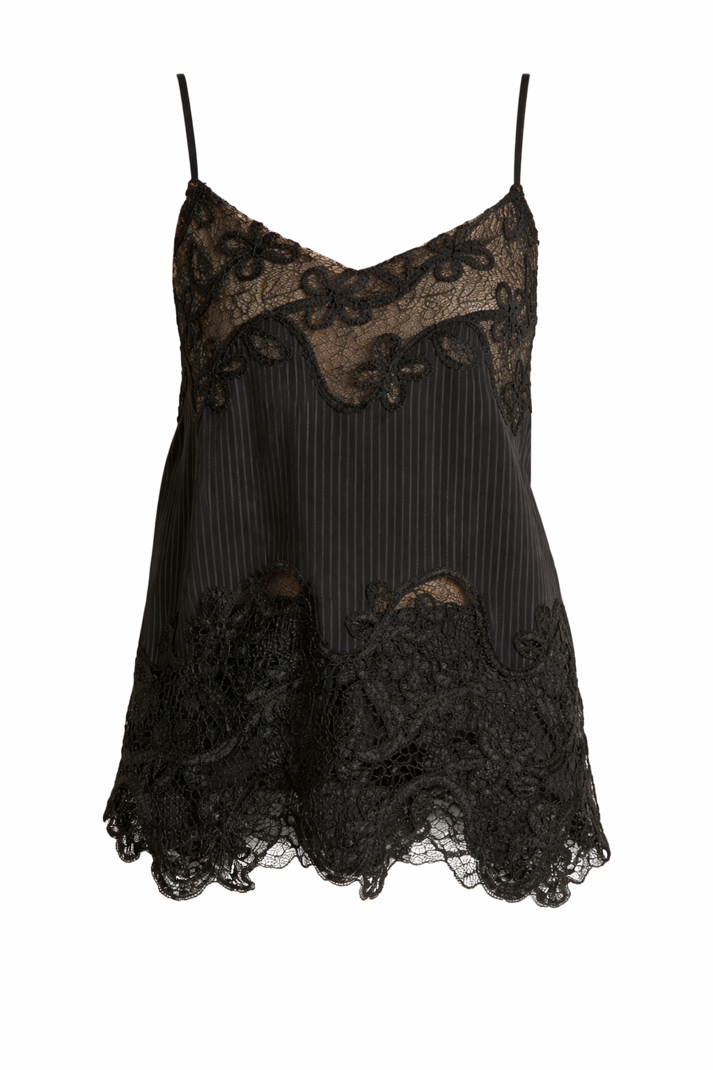 Camisole with Lace Inlay