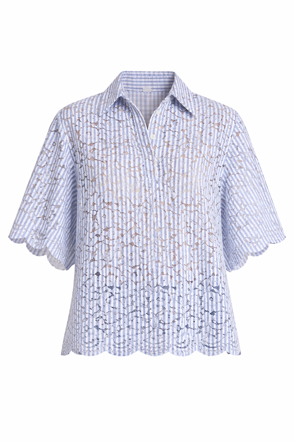 Lace Short Sleeve Shirt