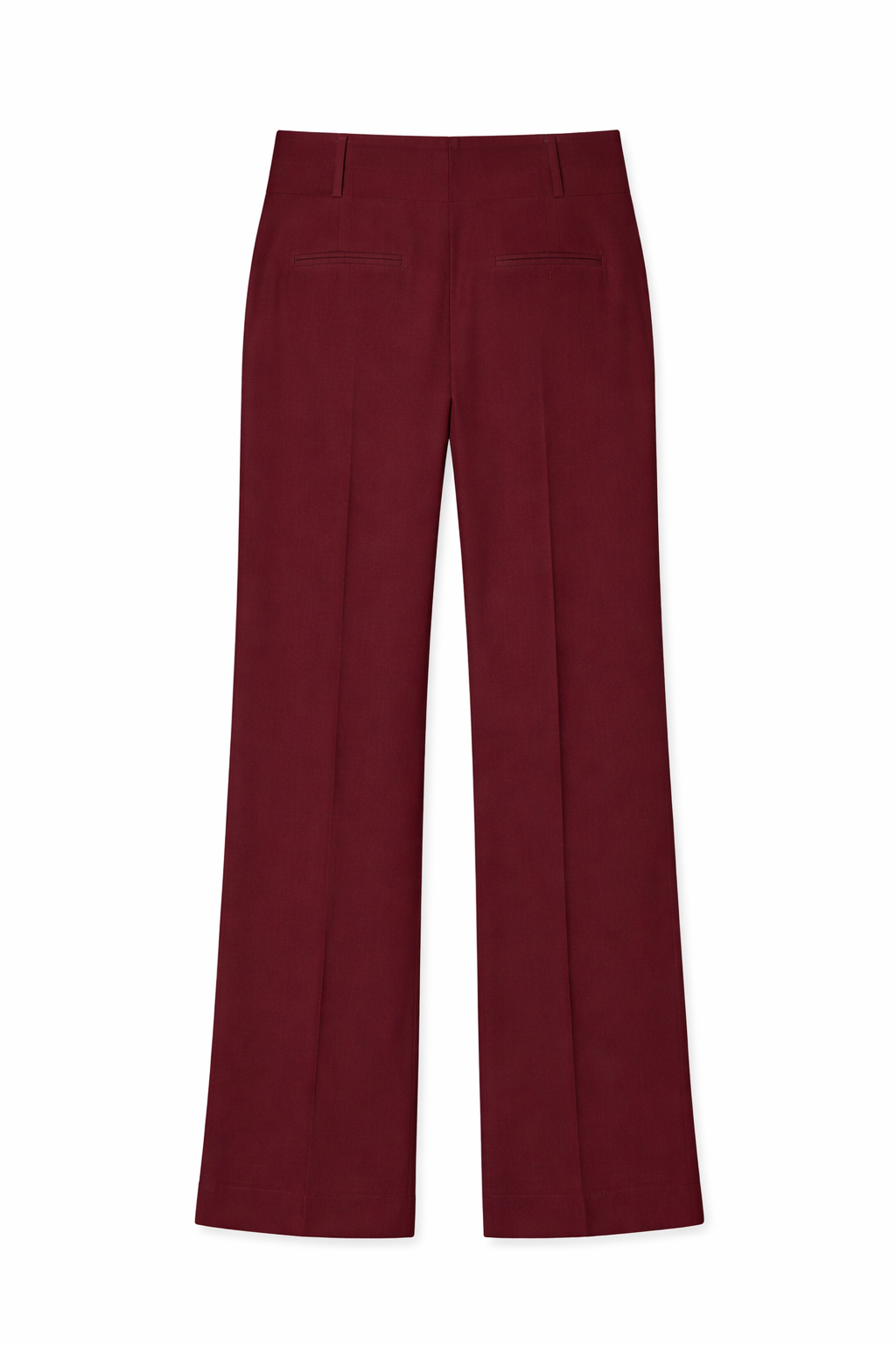 Fluid Slubbed High Waisted Pants