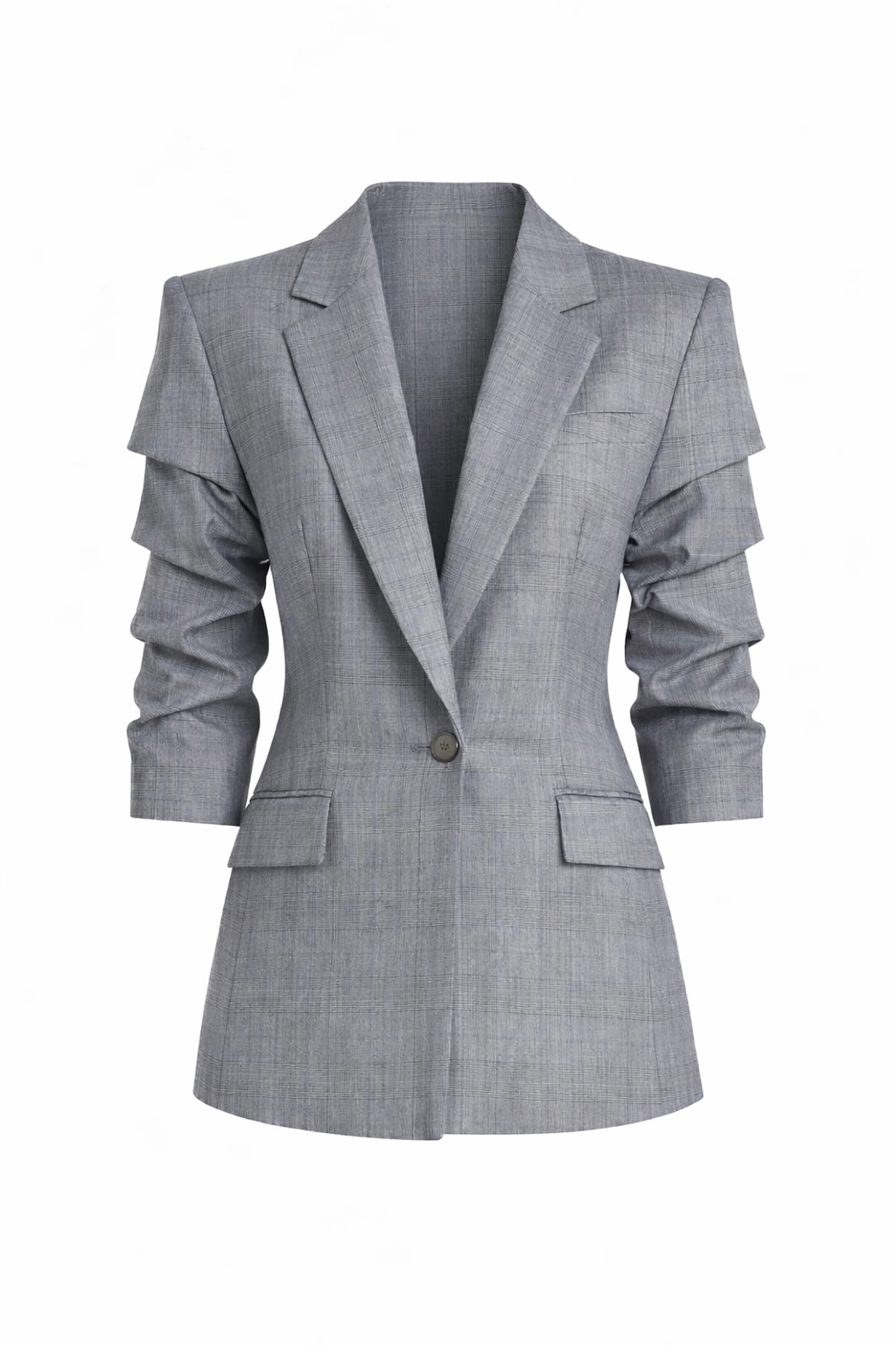 Crushed Sleeve Blazer