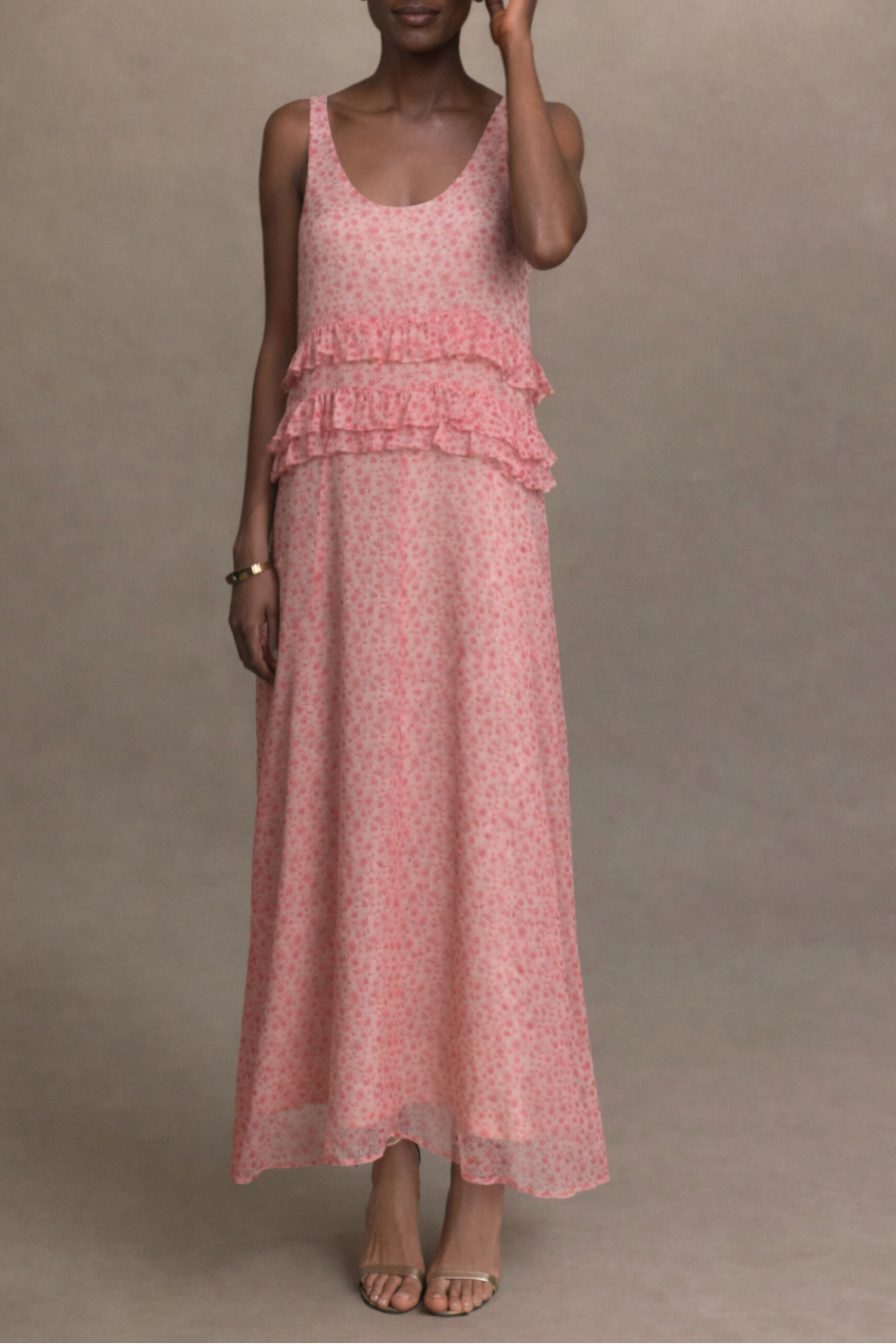 Ko Chiffon Floral Maxi