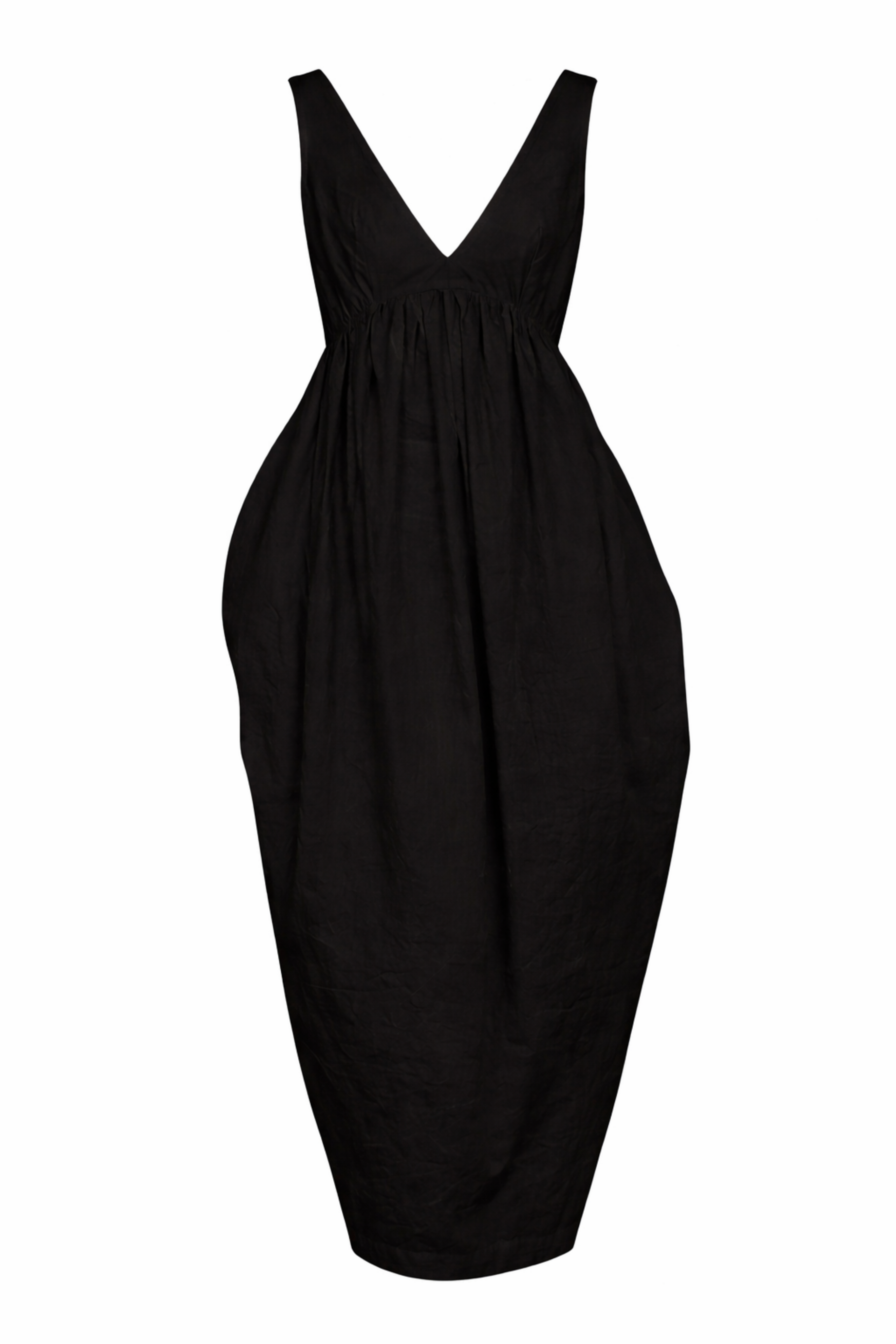 Sculptural Textured Cotton Dress