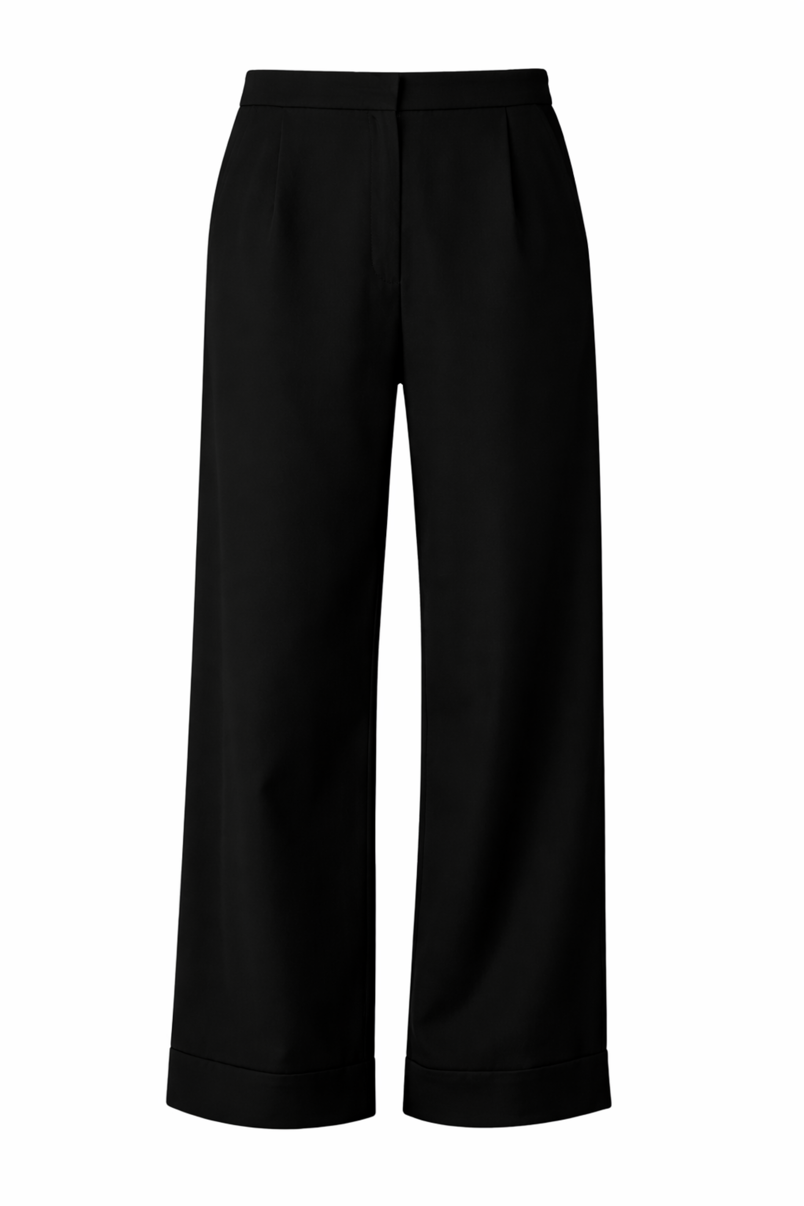 Cropped Wide Leg Trousers