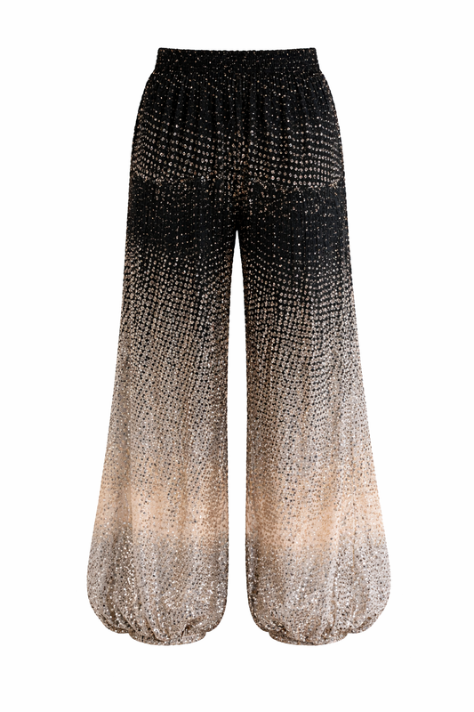 Halftone Wiggle Dot Soft Balloon Pant