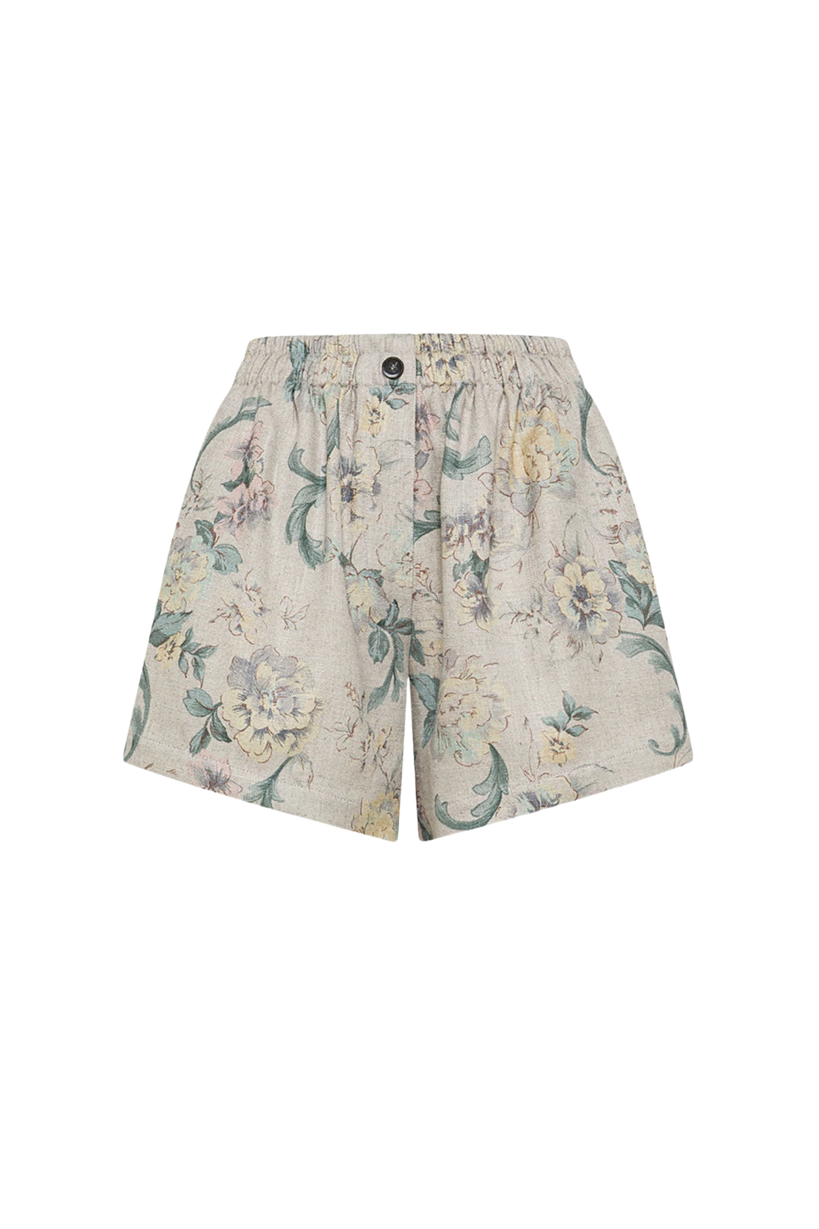 "Peonia My Love" Bermuda Pants