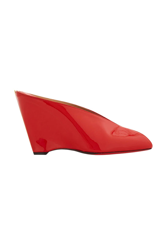 Mule Wedge in Red