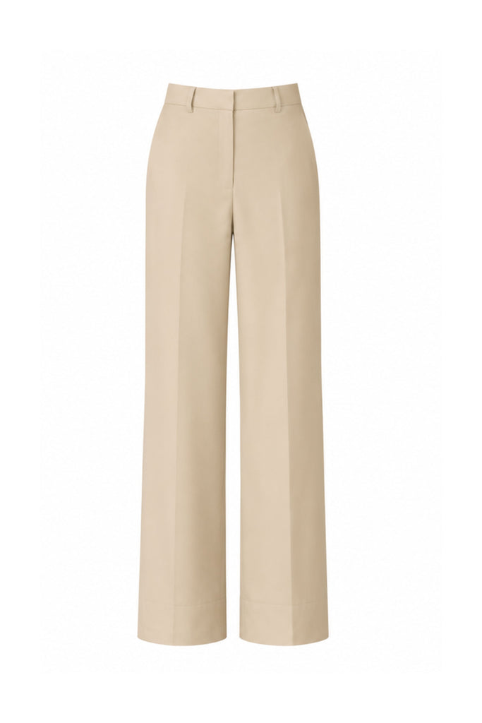 Summer Wool Flare Trouser in Sand