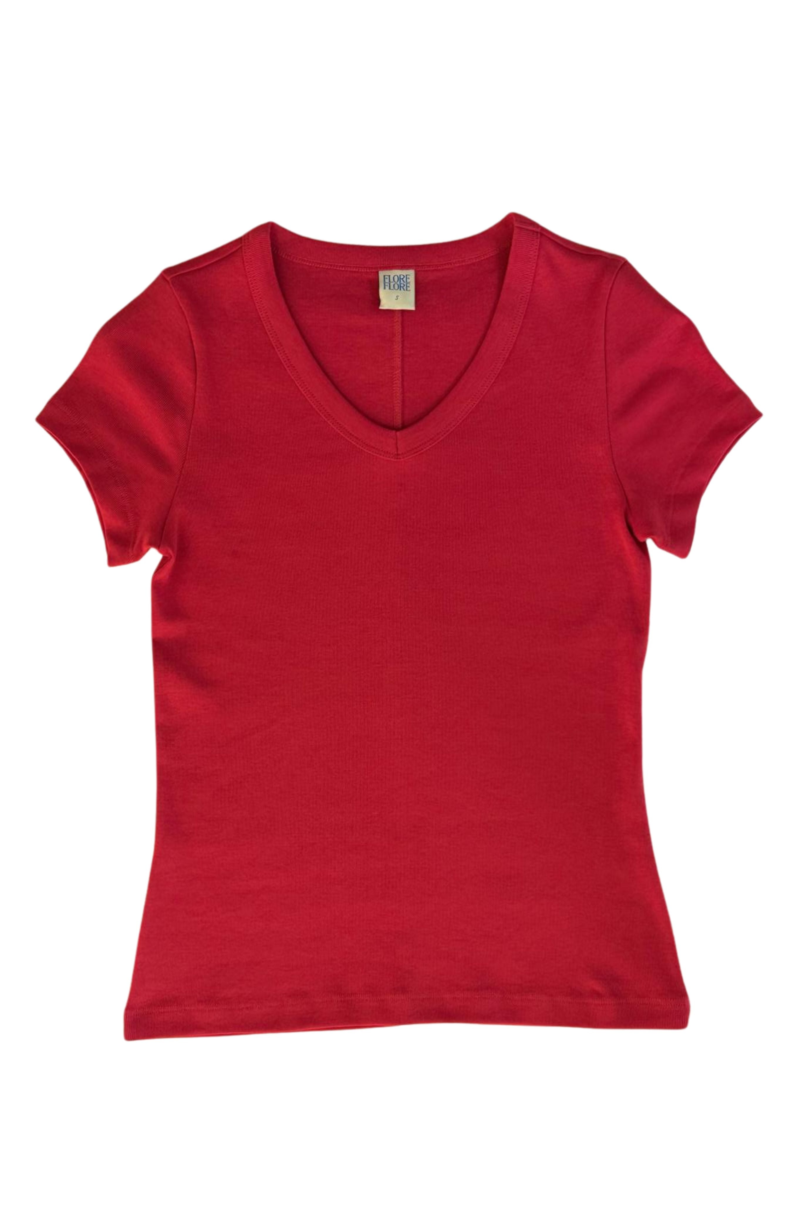 Jill Baby Tee in Raspberry