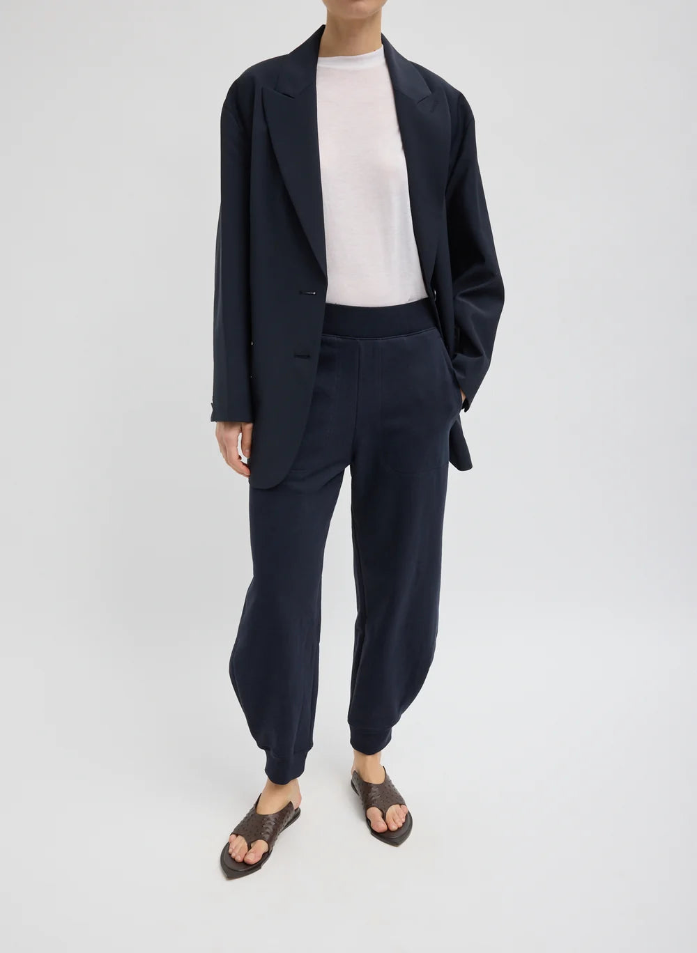 Tropical Wool Liam Blazer - Navy