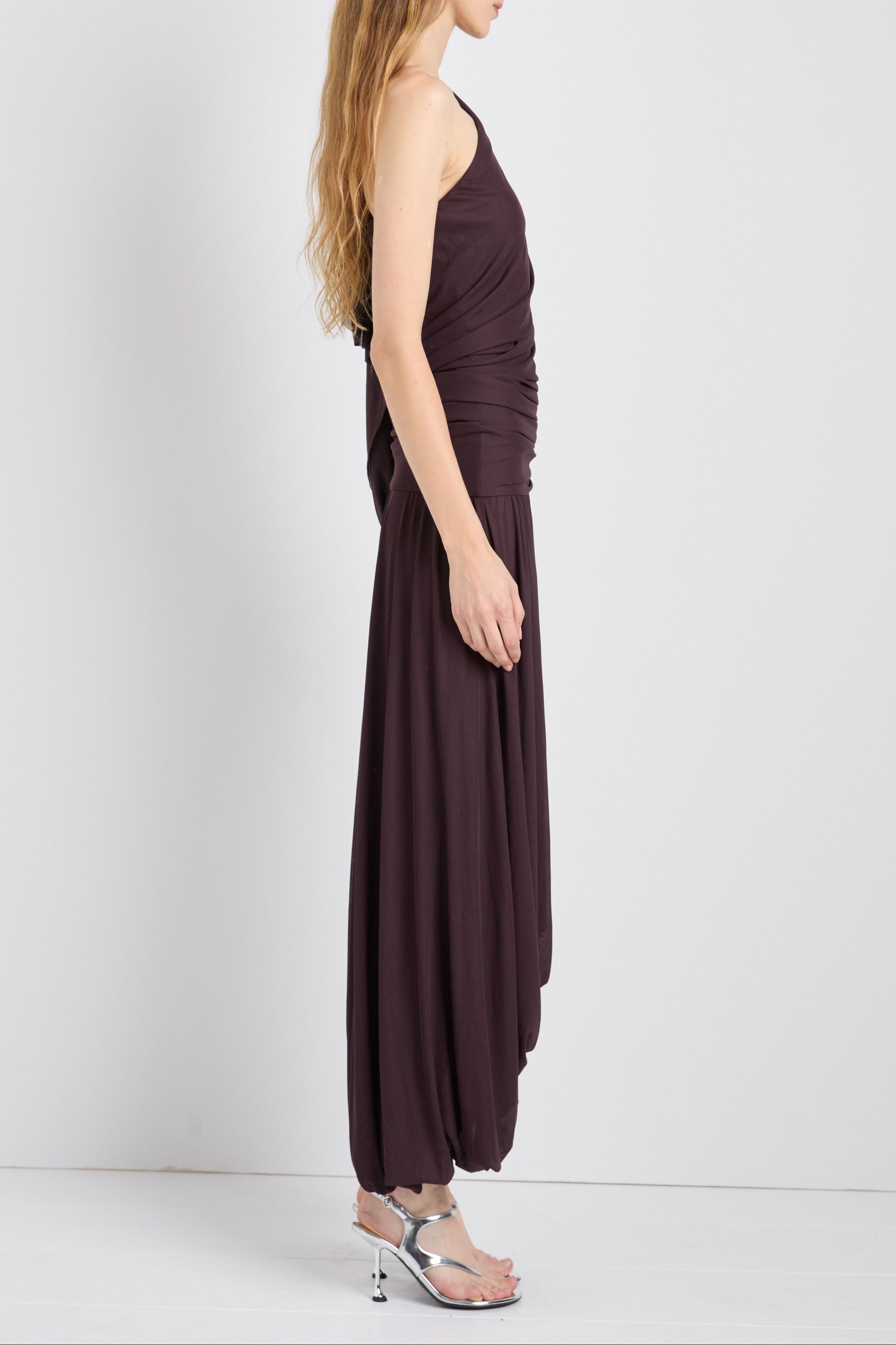 Gabri Dress in Gauzy Pleated Jersey