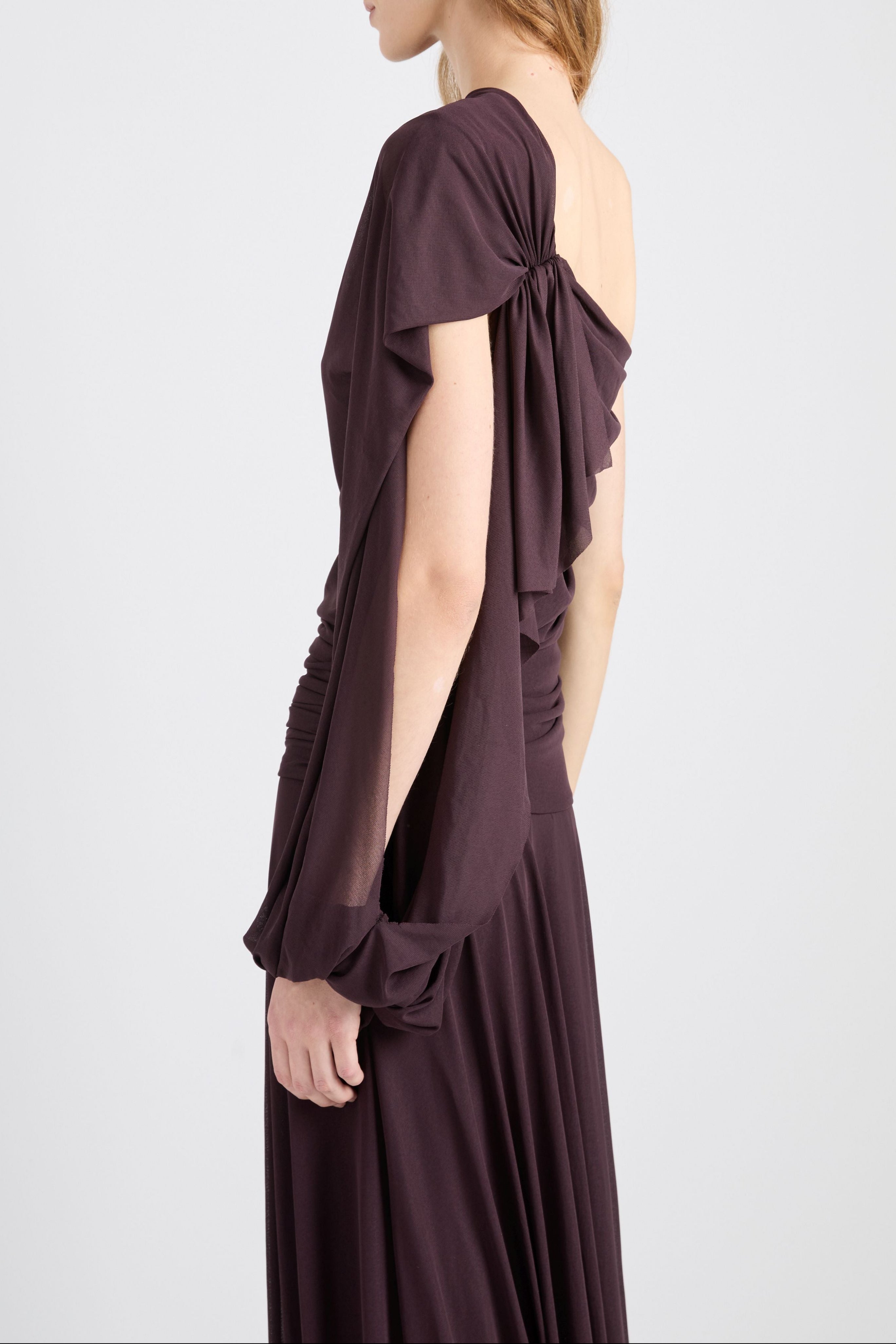 Gabri Dress in Gauzy Pleated Jersey