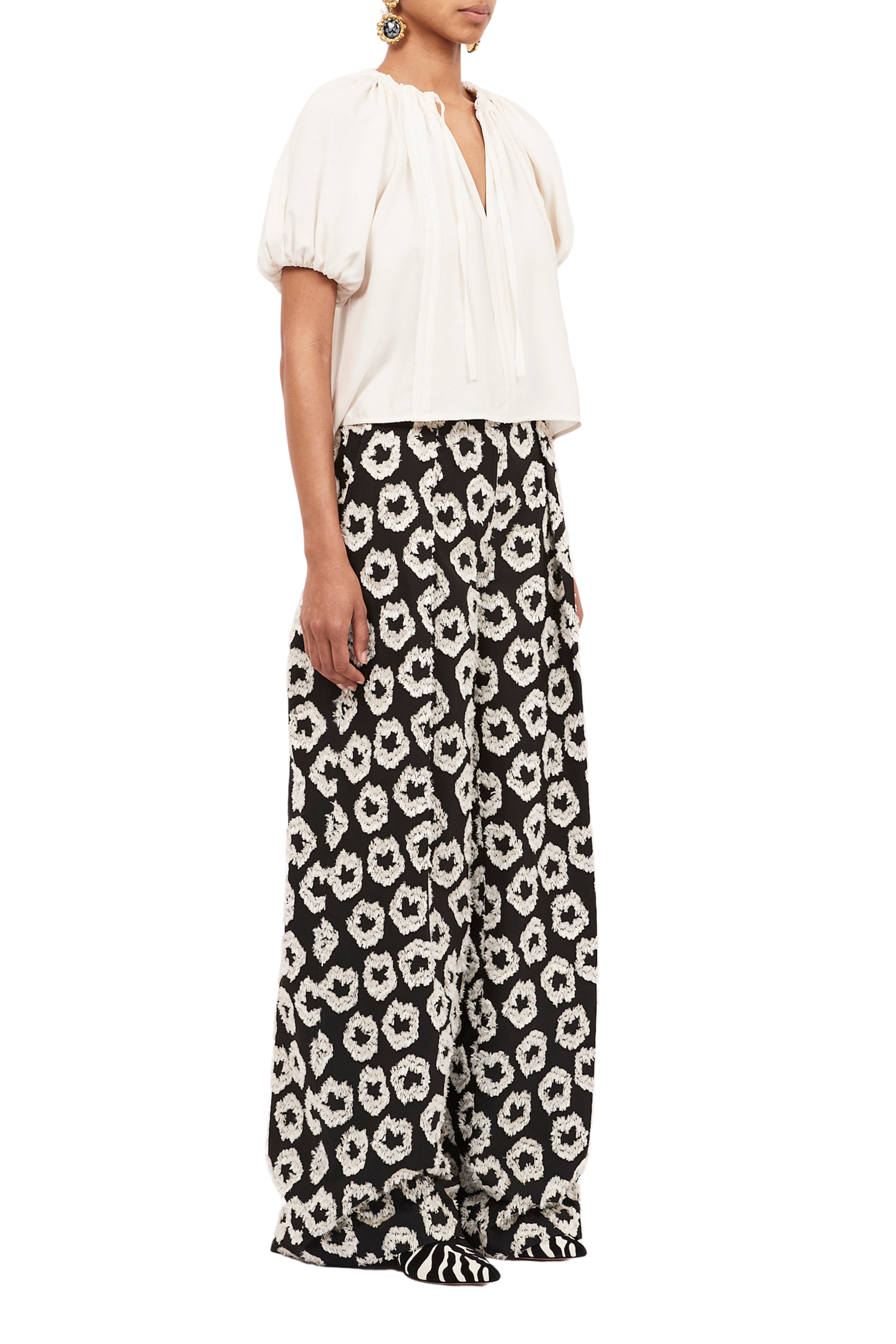 ULLA JOHNSON Cai Embroidered Pant