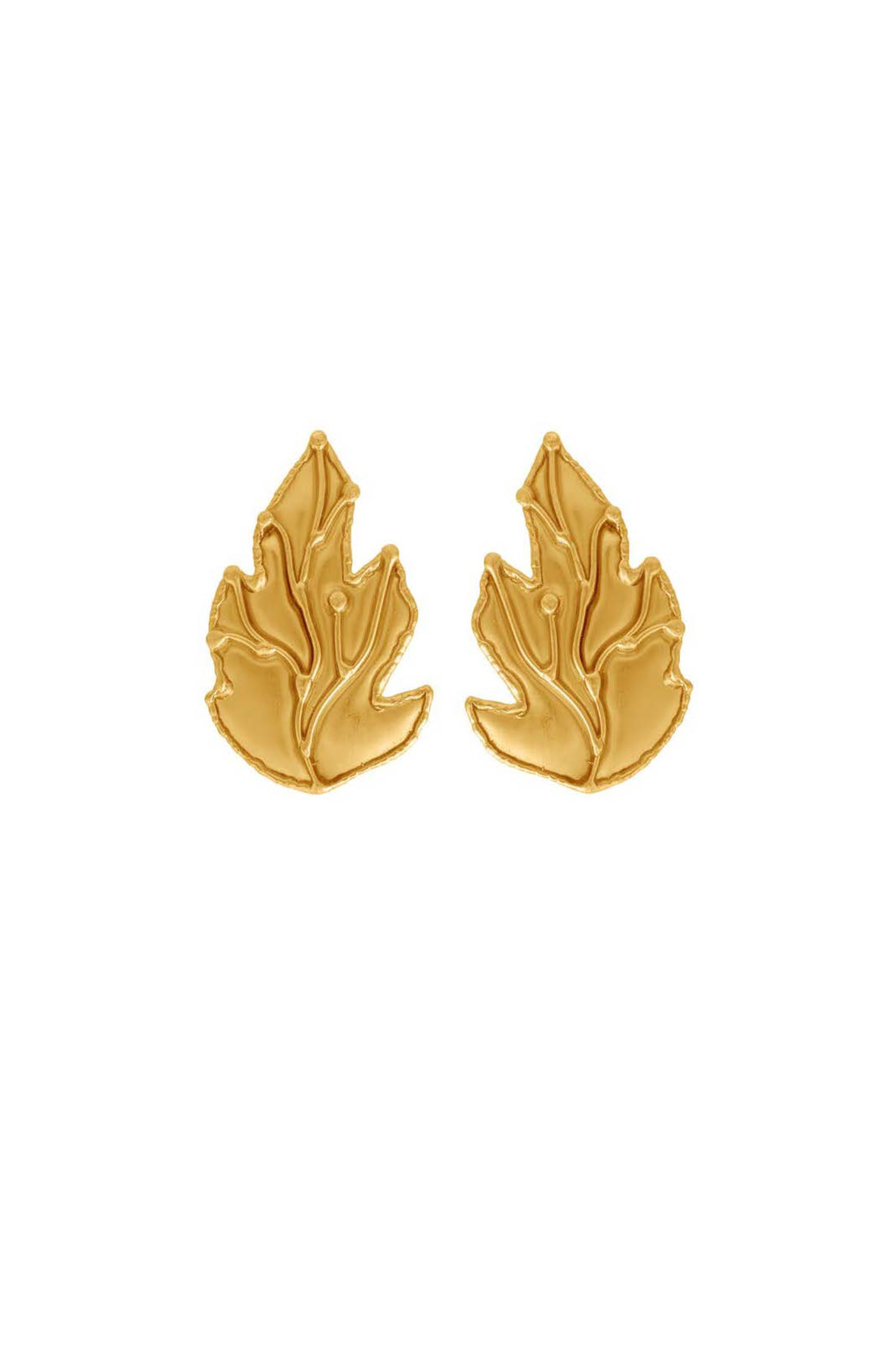 Botanica Gold Leaf Earrings